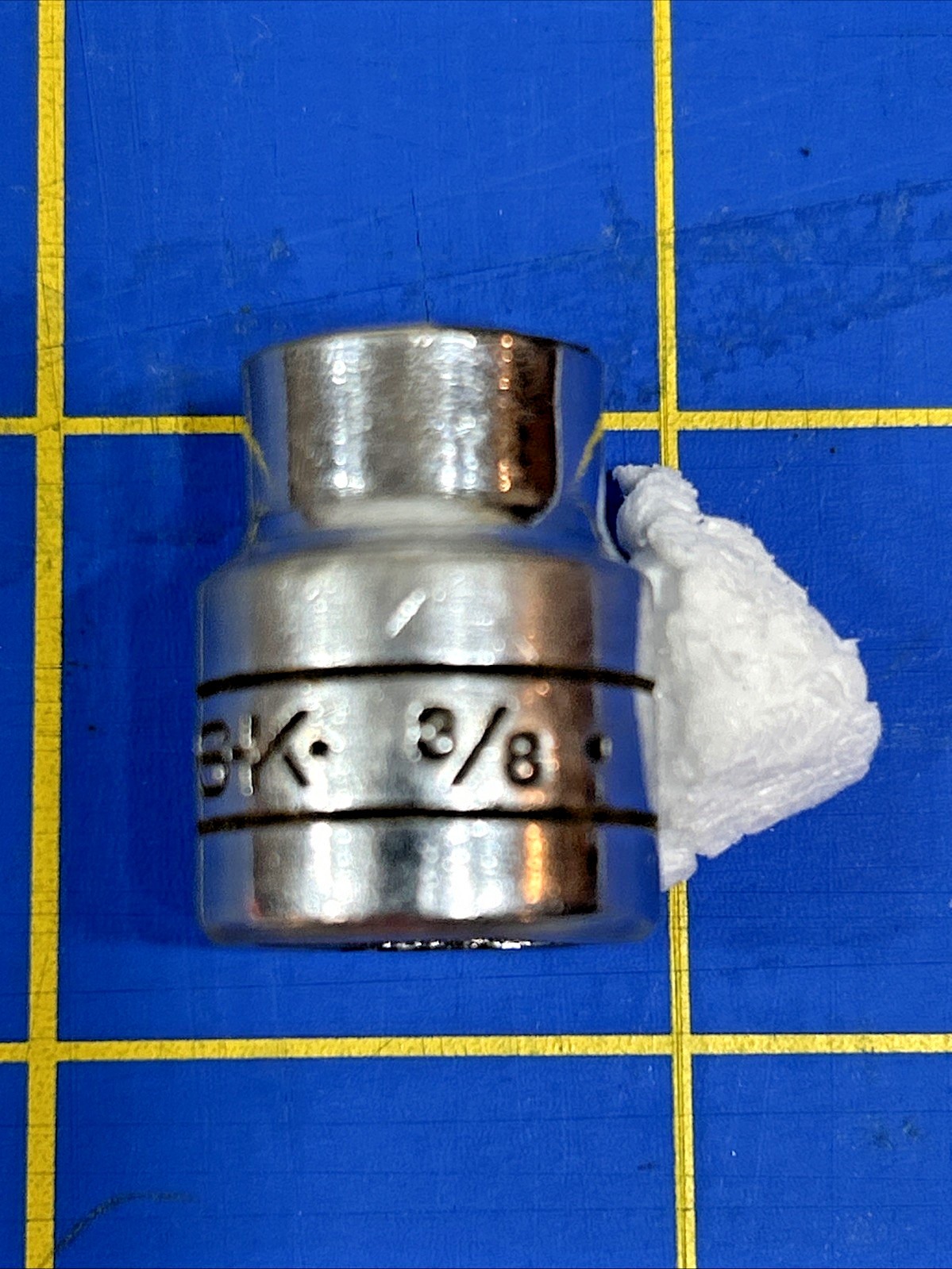Vintage S-K 3/8″ 6 Point Shallow Chrome Socket 3/8″ Drive 45112 USA