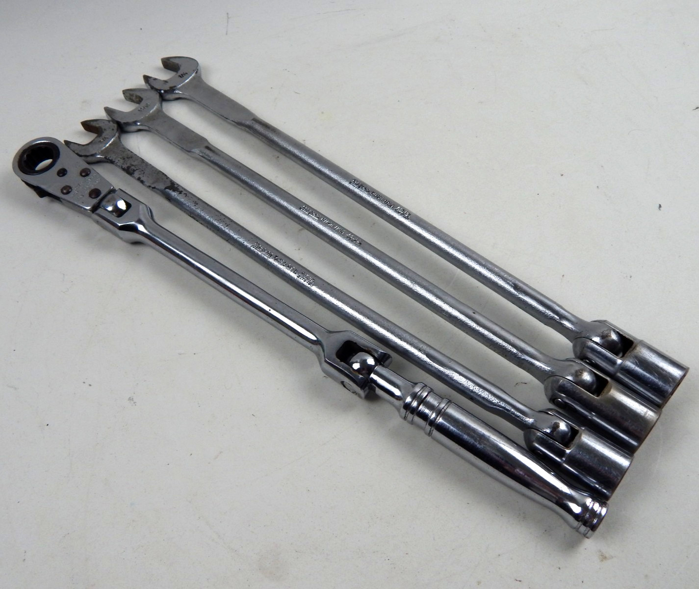 Snap‑On WAM‑18FL 18mm Flex Alignment Ratchet & OH Wrenches 3/4″ 13/16″ 7/8″