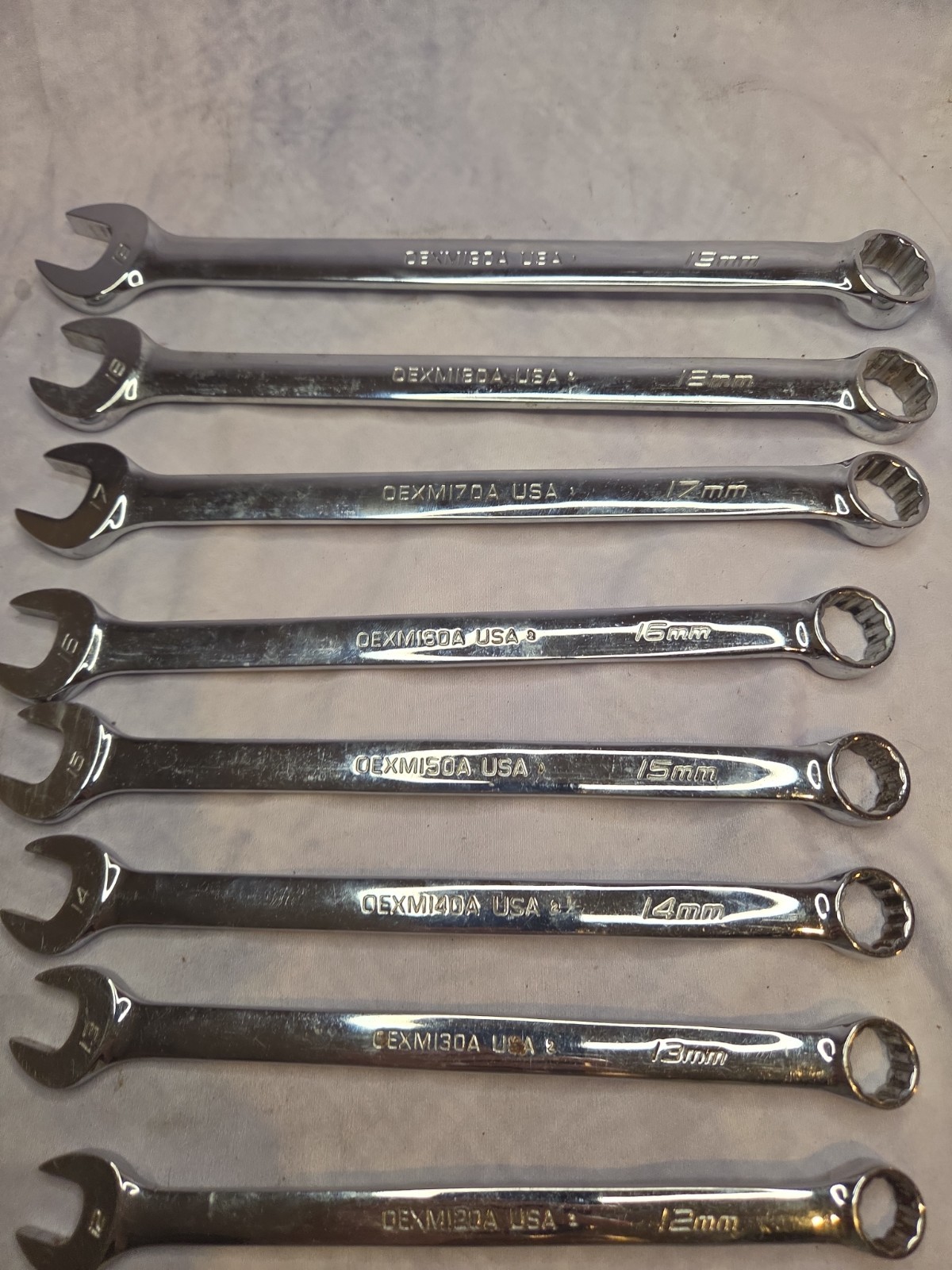 Snap-On Tools 11-Piece Metric 9mm-19mm Combination Wrench Set OEXM