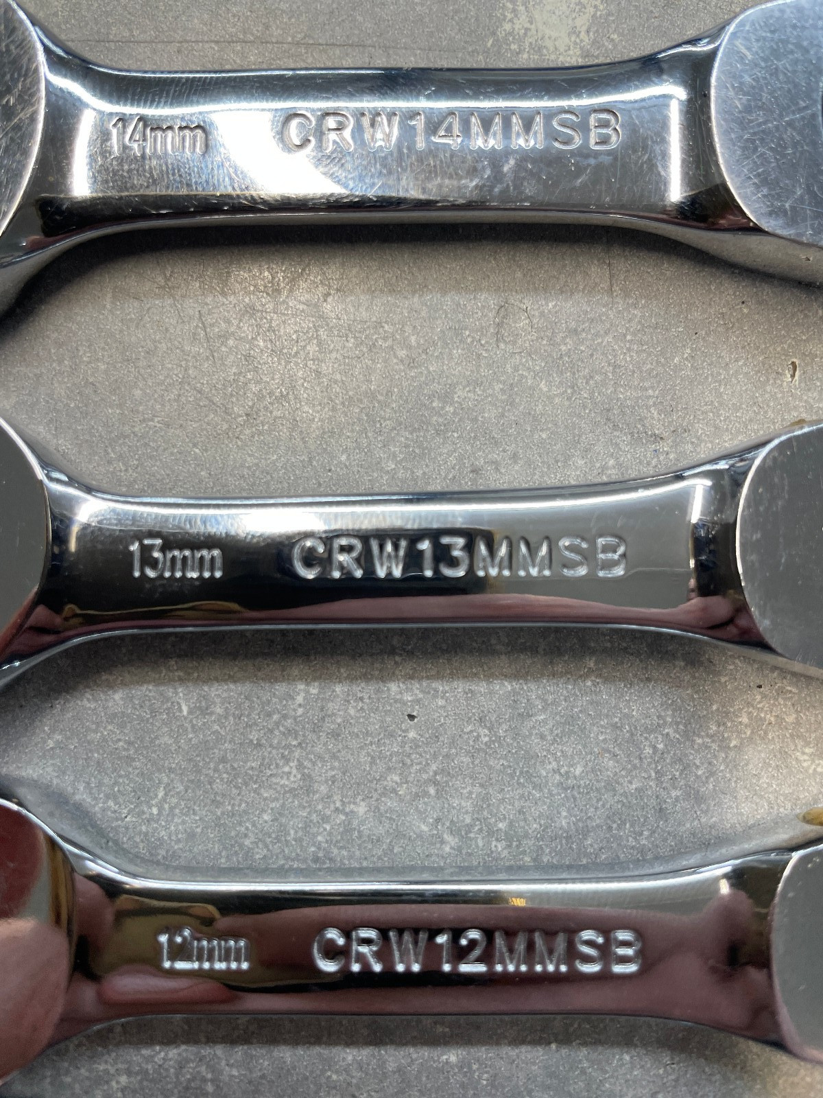 Cornwell Tools CRW12MSSB 12 Pc Stubby Metric Ratcheting Wrench Set In Foam Tray