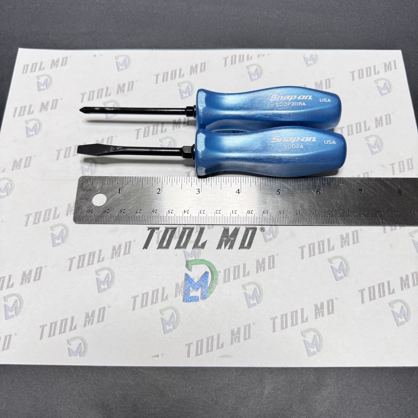 Snap-on Tools USA RARE NOS PEAL BLUE Industrial Screwdriver Set SDDP31IRA SDD2A