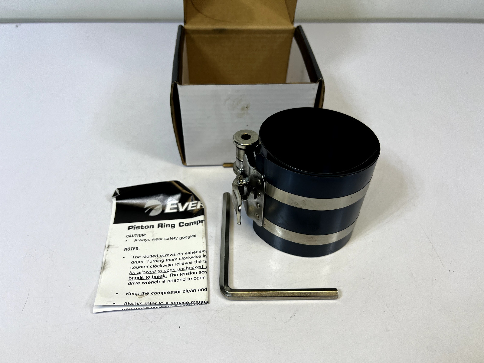 EverTough 67056 Piston Ring Compressor 2-1/8″ – 5″ (54mm – 127mm)