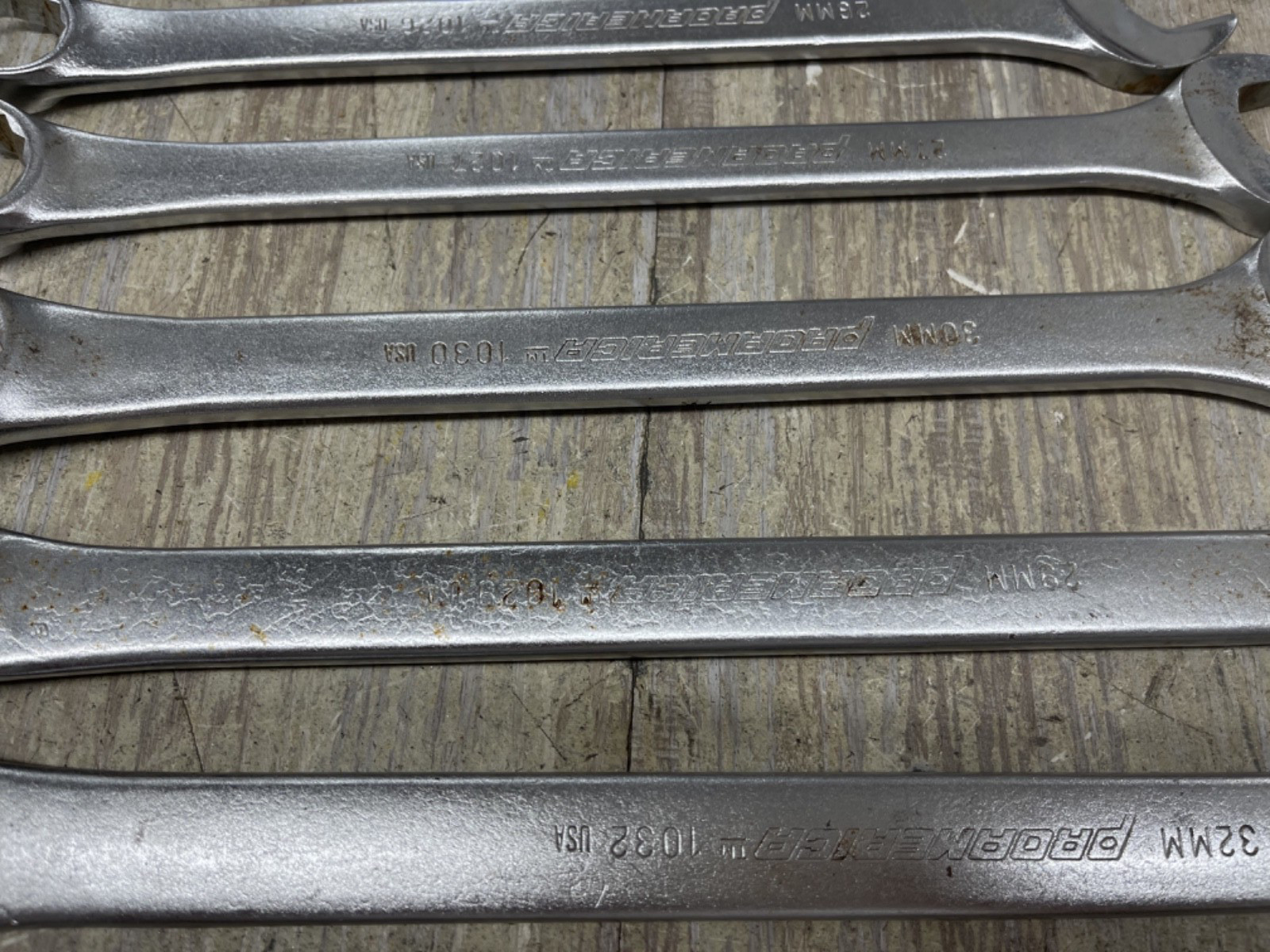 6PCS 32-17 MM Metric Combination Wrench proamerica 12 pt10-32-30-29-27-26-17