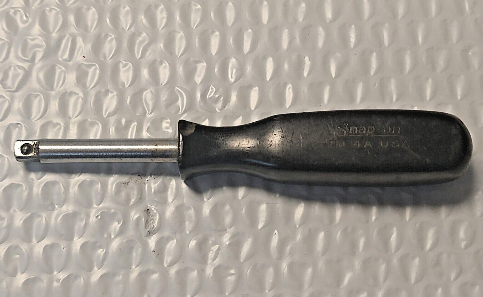 SNAP ON TM-4A, 1/4″ SHANK, NUT DRIVER *HEAVY DUTY BLACK HANDLE*