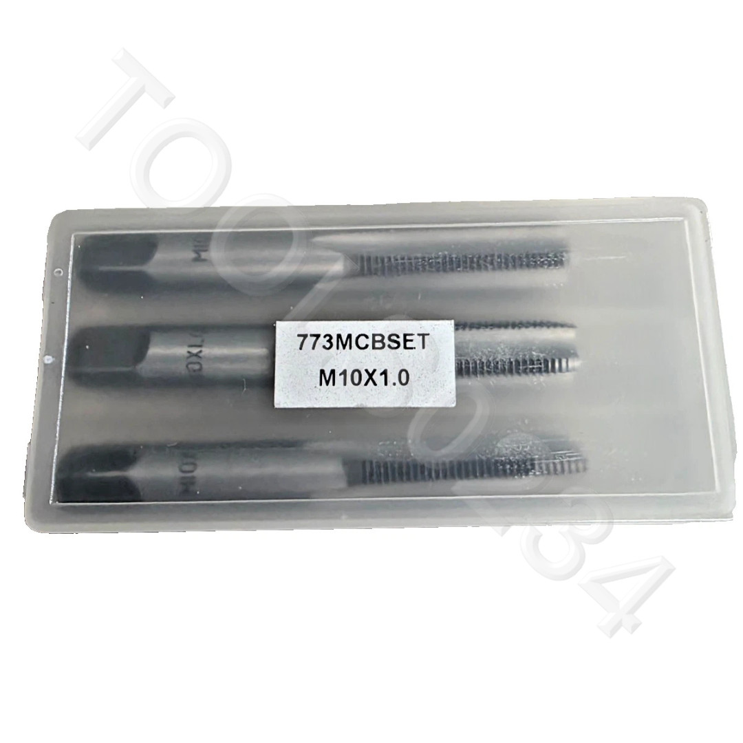 2738 M10 x 1.0 CS Tap Set 3 Piece Irwin Hanson Taper Plug Bottom Carbon Steel