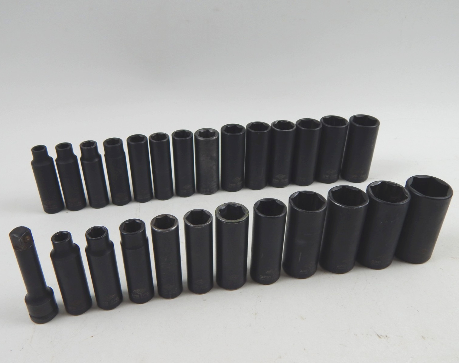 Sunex 3/8” Drive Deep Impact Socket Set 5/16” to 1” SAE & Metric 8mm-22mm 23pc*