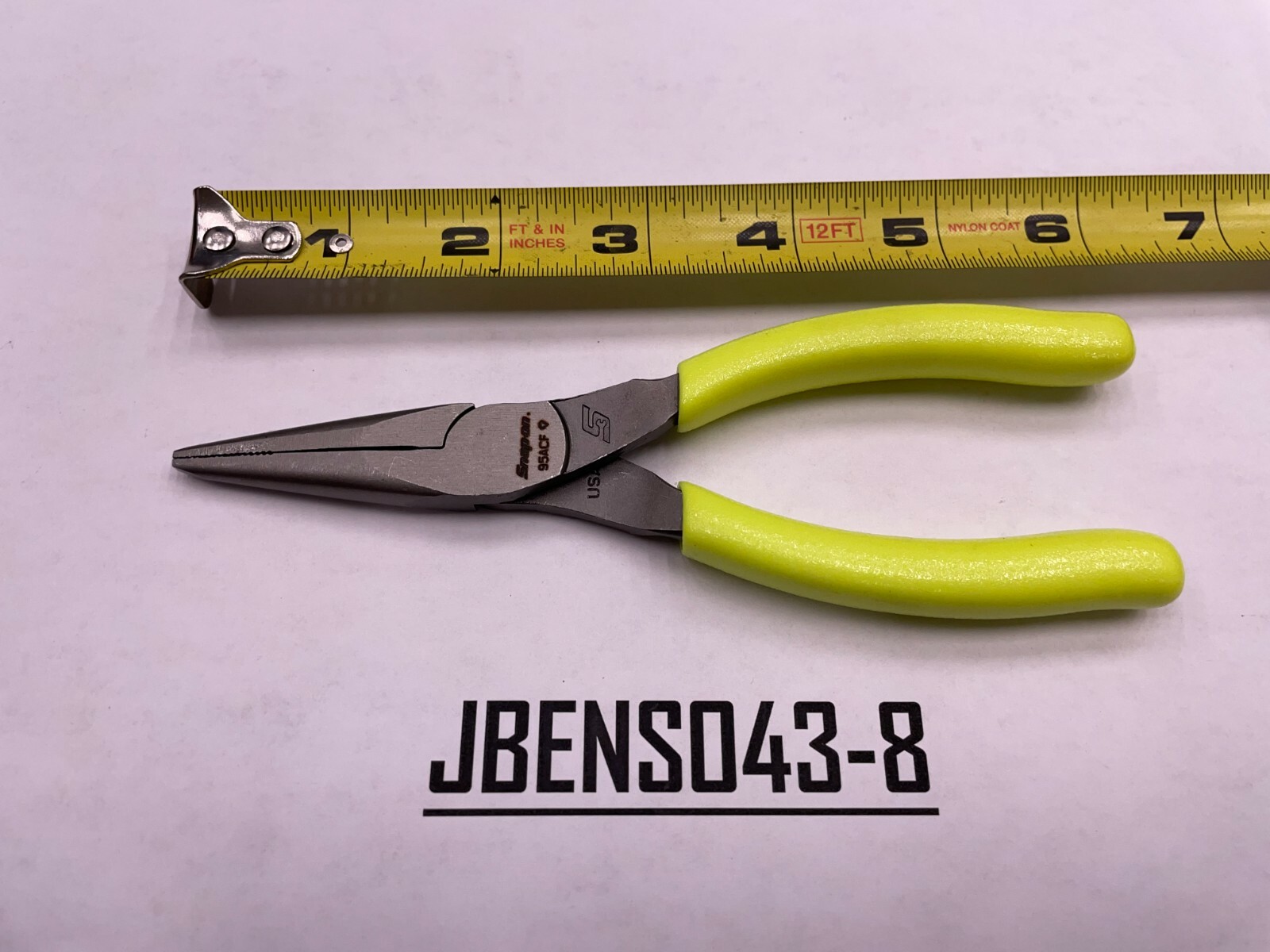 Snap-on Tools USA NEW HI-VIZ 6″ Soft Grip Needle Nose Pliers 95ACFHV