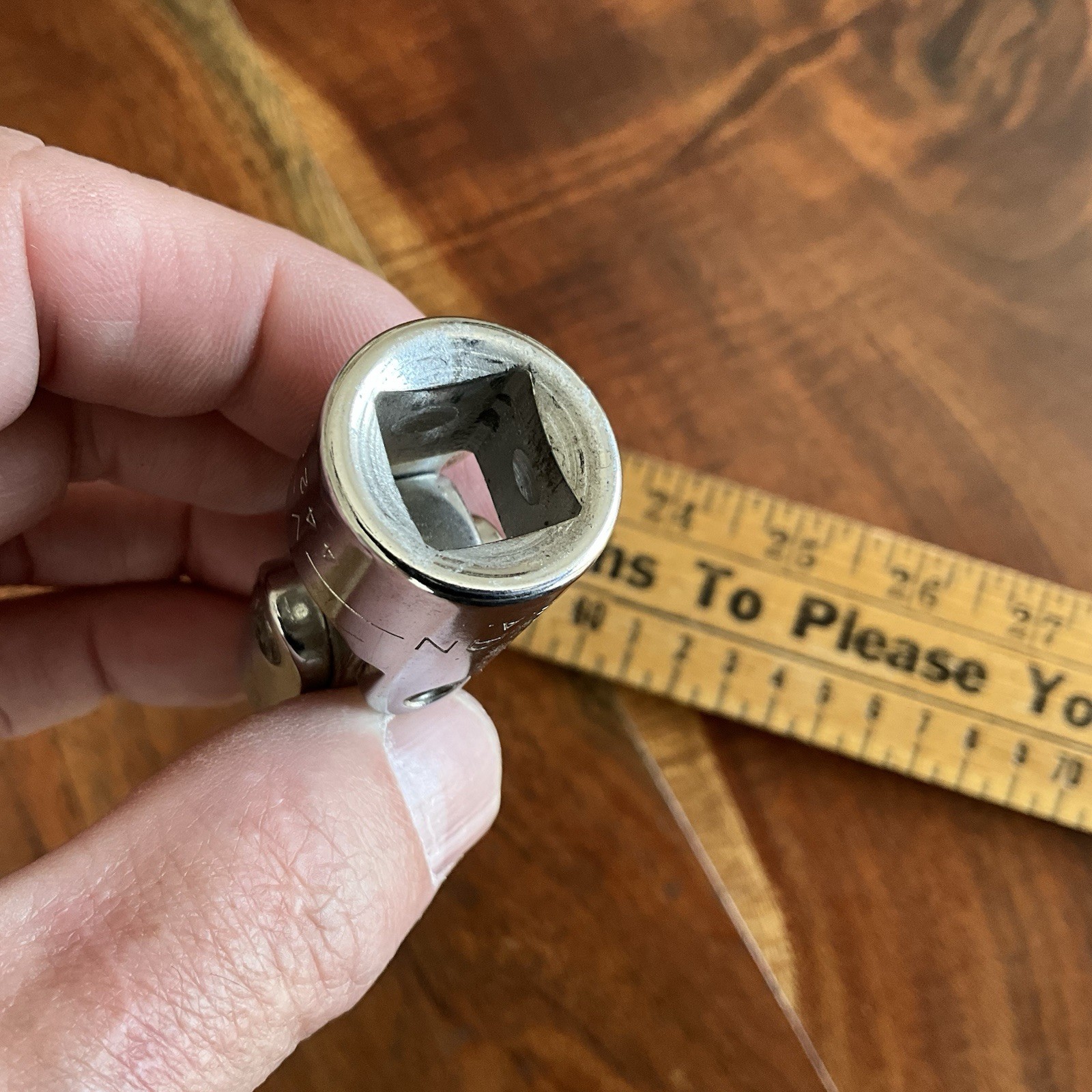 Vintage Craftsman 1/2″ Drive Universal Joint Swivel Extension Socket -V- 4425