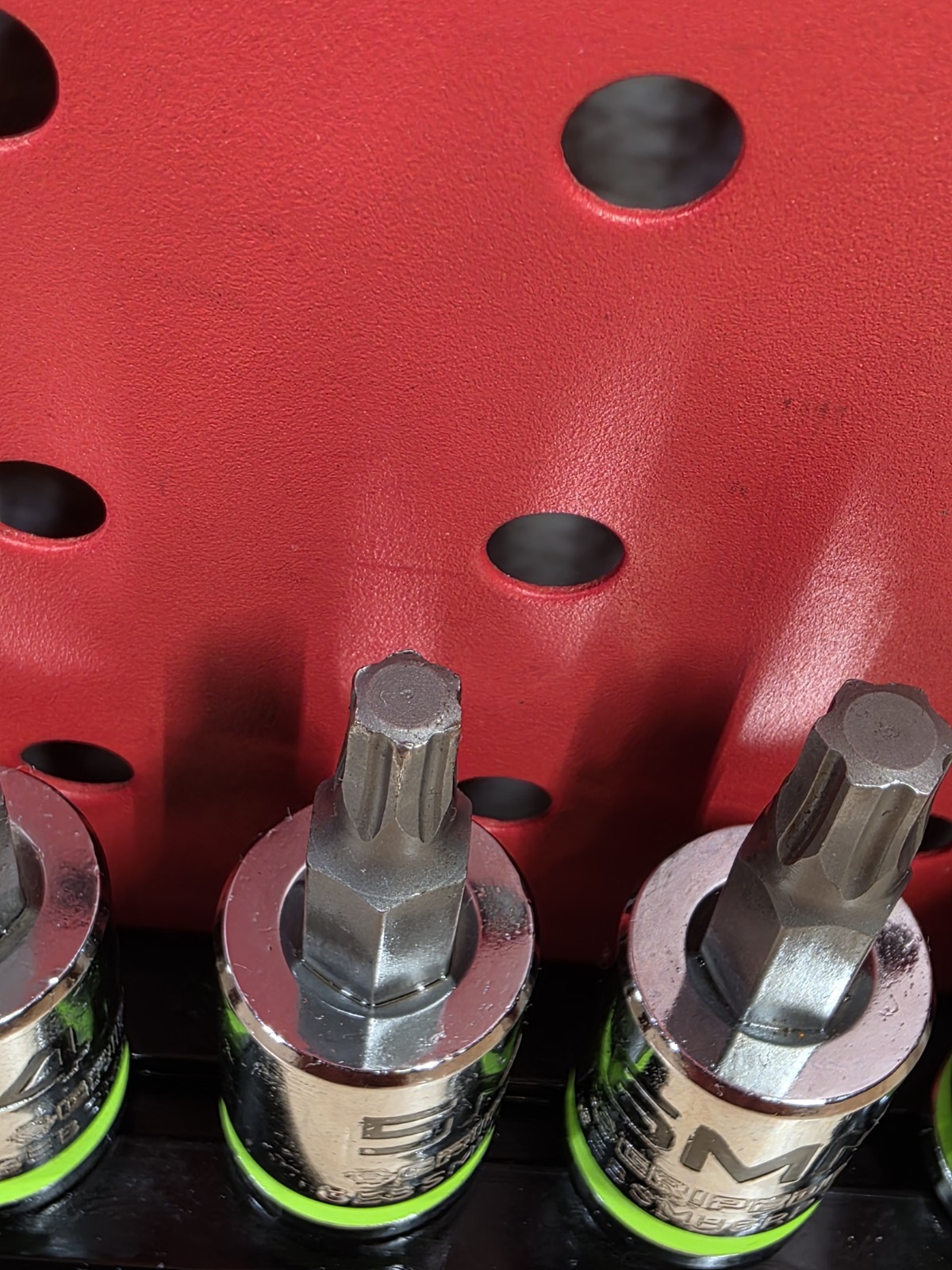 GRIPEDGE HEX Bit Socket Set 7-Piece 4-10mm 3/8» Drive Short RPT Hex Set