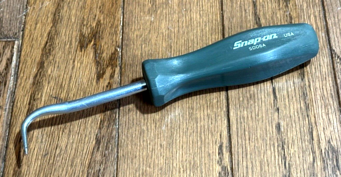 Snap On Tools COMBAT GREEN Cotter Key Radiator Hose Hook Pick Puller Seal Scribe