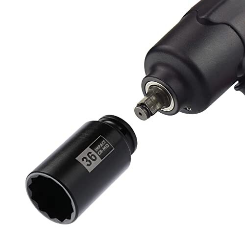 Mayouko 8PCS 1/2″ Deep Axle Nut Impact Socket Set, CR-MO 12 Point Design