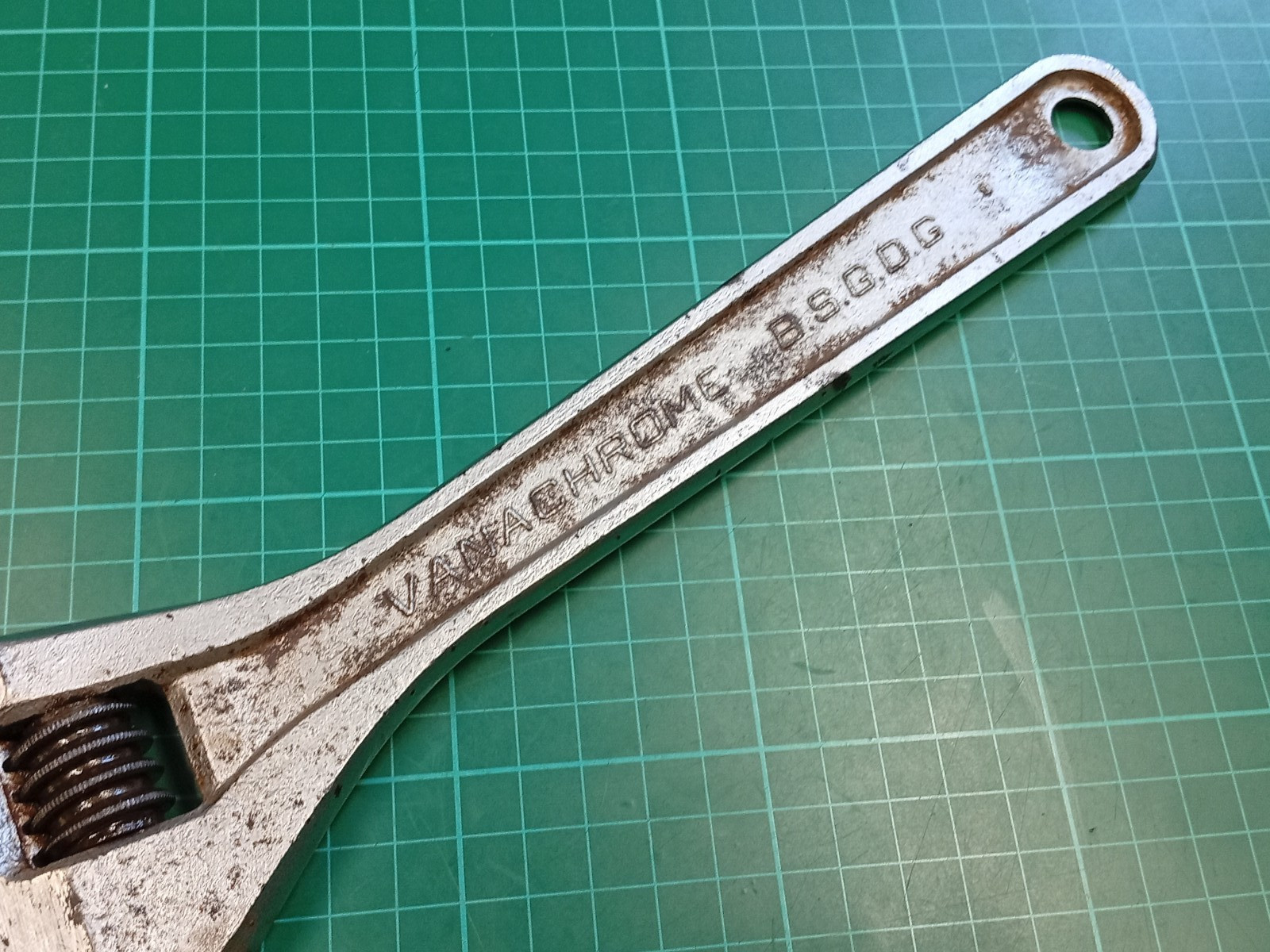 Vintage Facom No113/13″ 13″ Vanachrome Adjustable Spanner, Made In France