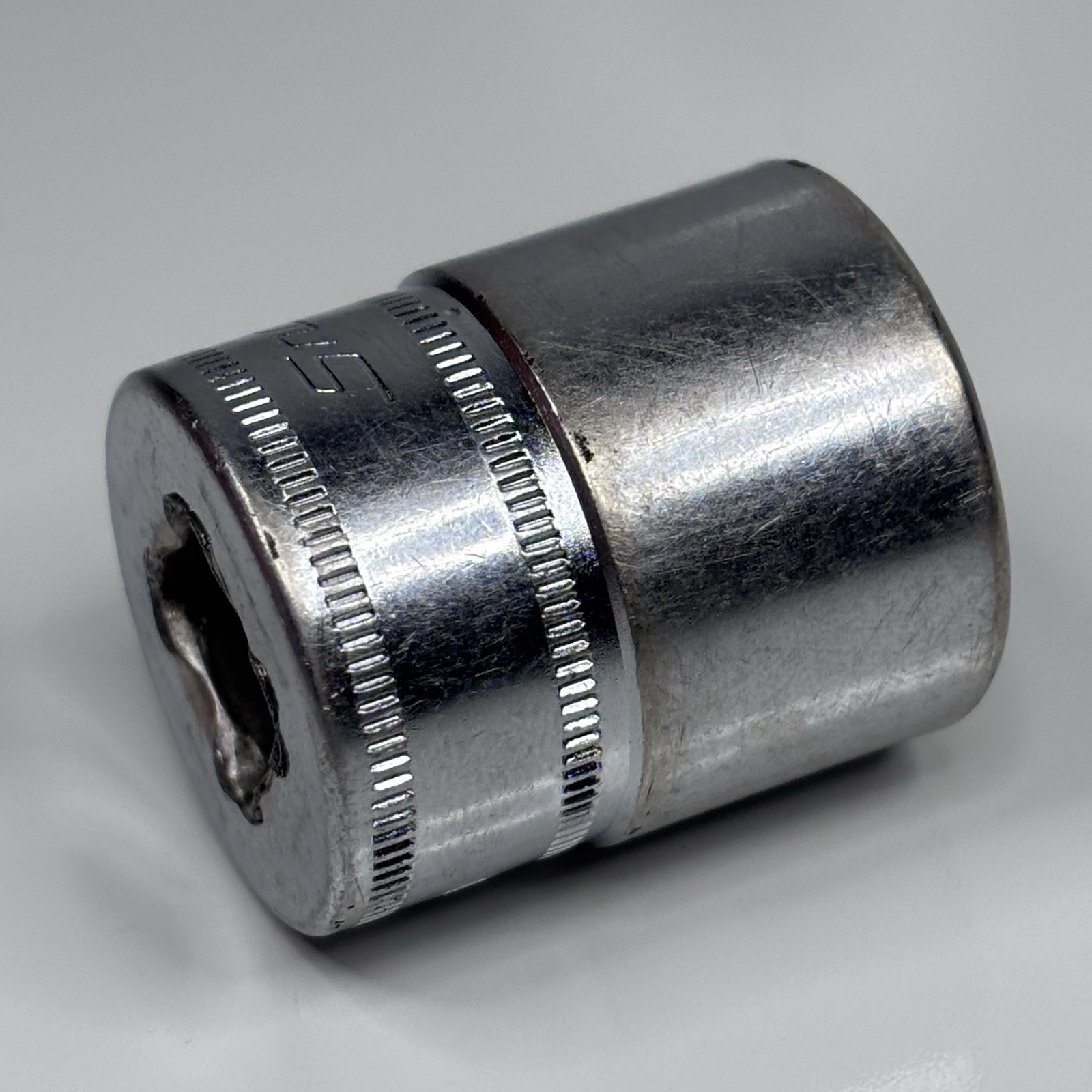 Snap On Tools FSM191 3/8 Dr 6Pt Metric 19mm Flank Dr Shallow Chrome Socket USA