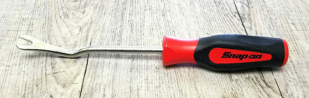 New Snap-On Trim Pad Fastener Removal Tool RED & BLACK Soft Grip Handle ASG186B