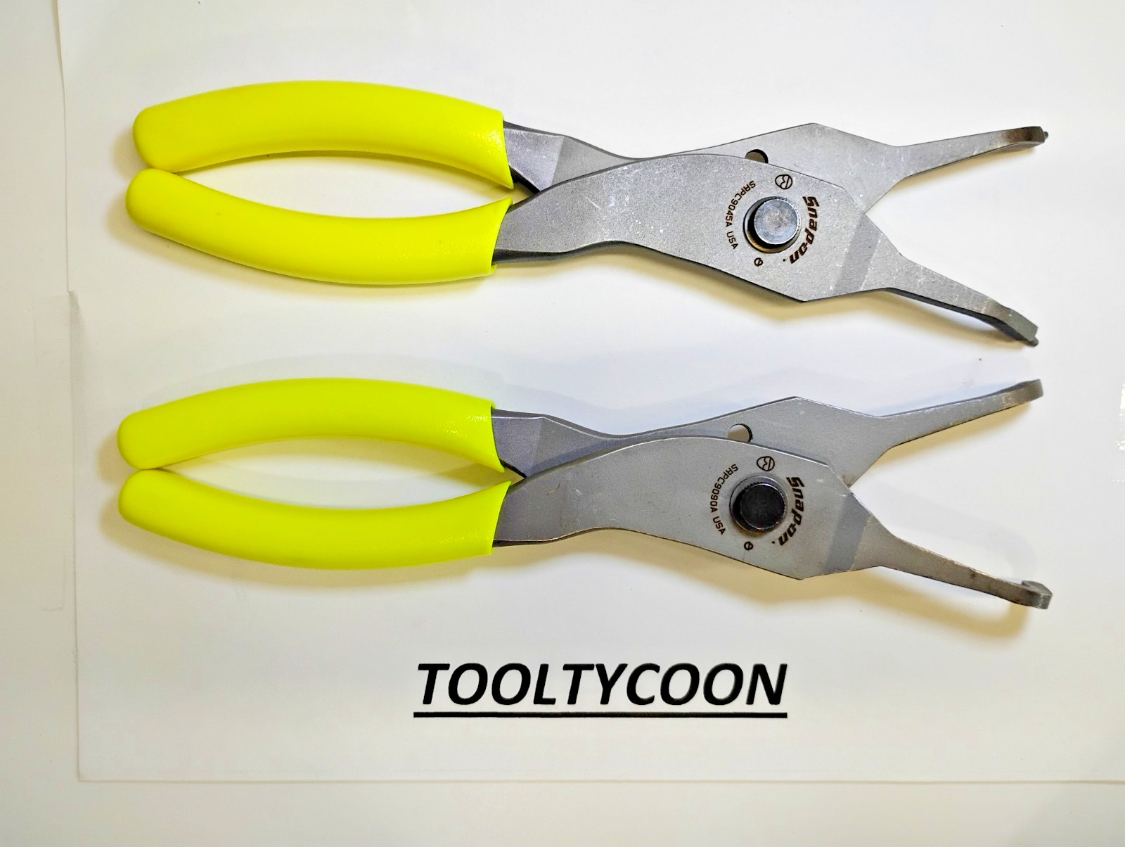Snap-On Tools USA NEW 2pc Custom Snap Ring Plier Set SRPC9045AHV SRPC9090AHV