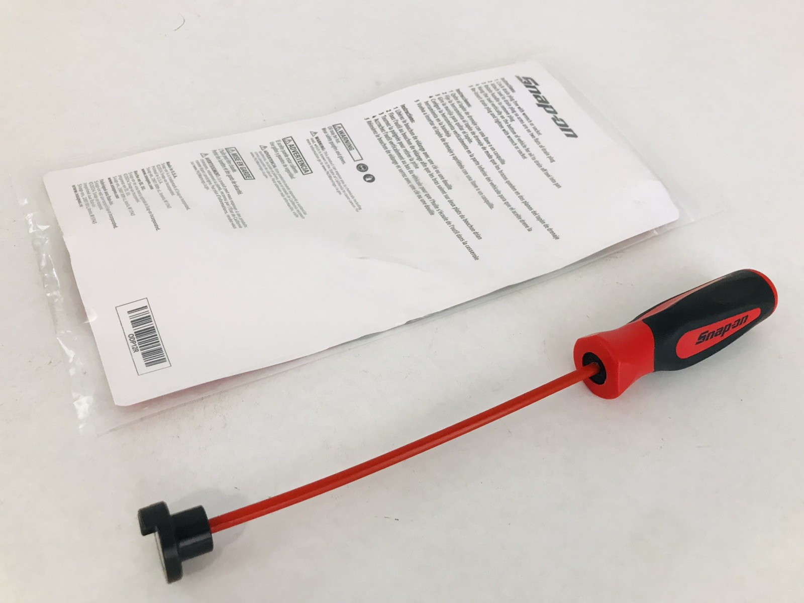 Snap-On Magnetic Oil Drain Plug Remover (Red) Snap On NEW!!!