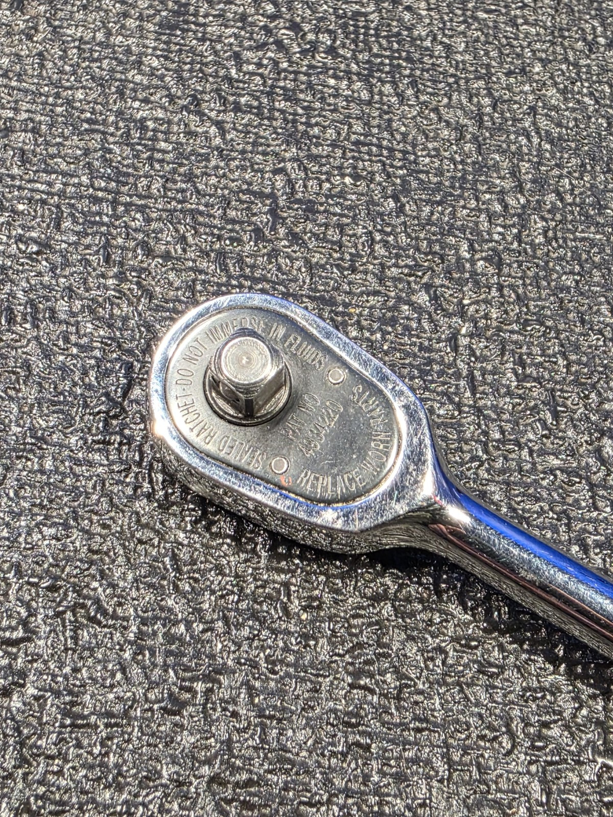 Snap-on Tools TML830 1/4″ Drive Long Handle Chrome Ratchet 6-1/2″ Long