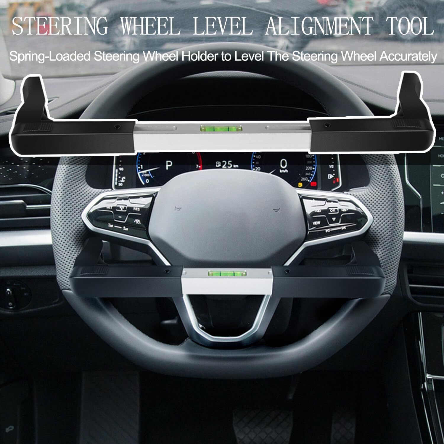 Steering Wheel Level Alignment Tool for Passenger Cars, Vans & Trucks 270-340mm