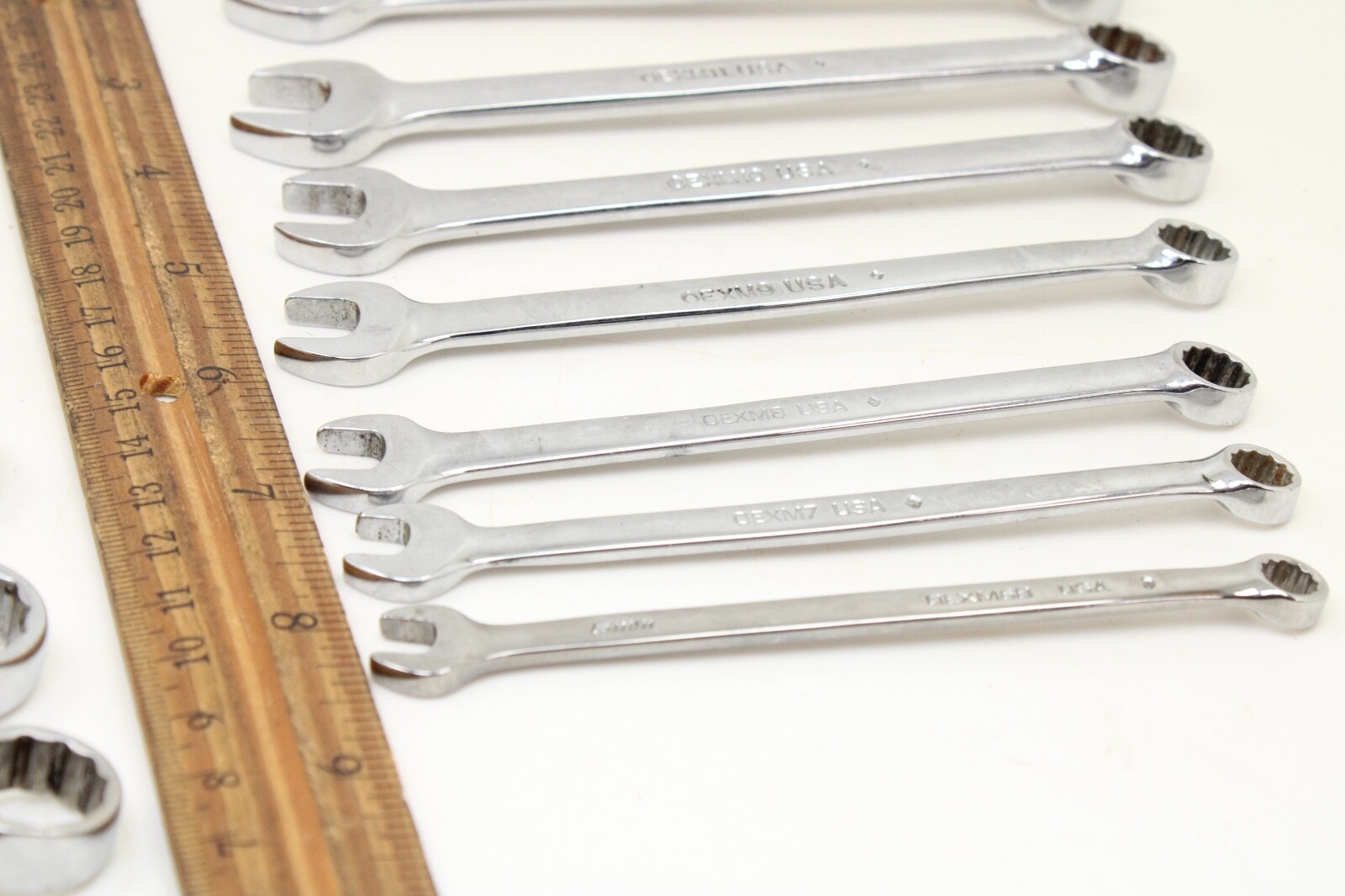 Snap On OEXM6-OEXM19 6-19mm 14 Piece 12 Point Metric Combination Wrench Set USA
