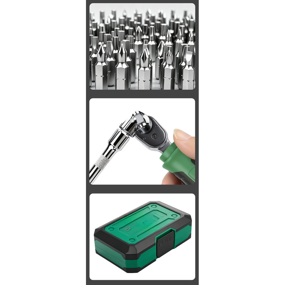 40PC Metric Ratchet Wrench Set 4mm 5mm 6mm 7mm 8mm 9mm 10mm 11mm 12mm 13mm 1/4