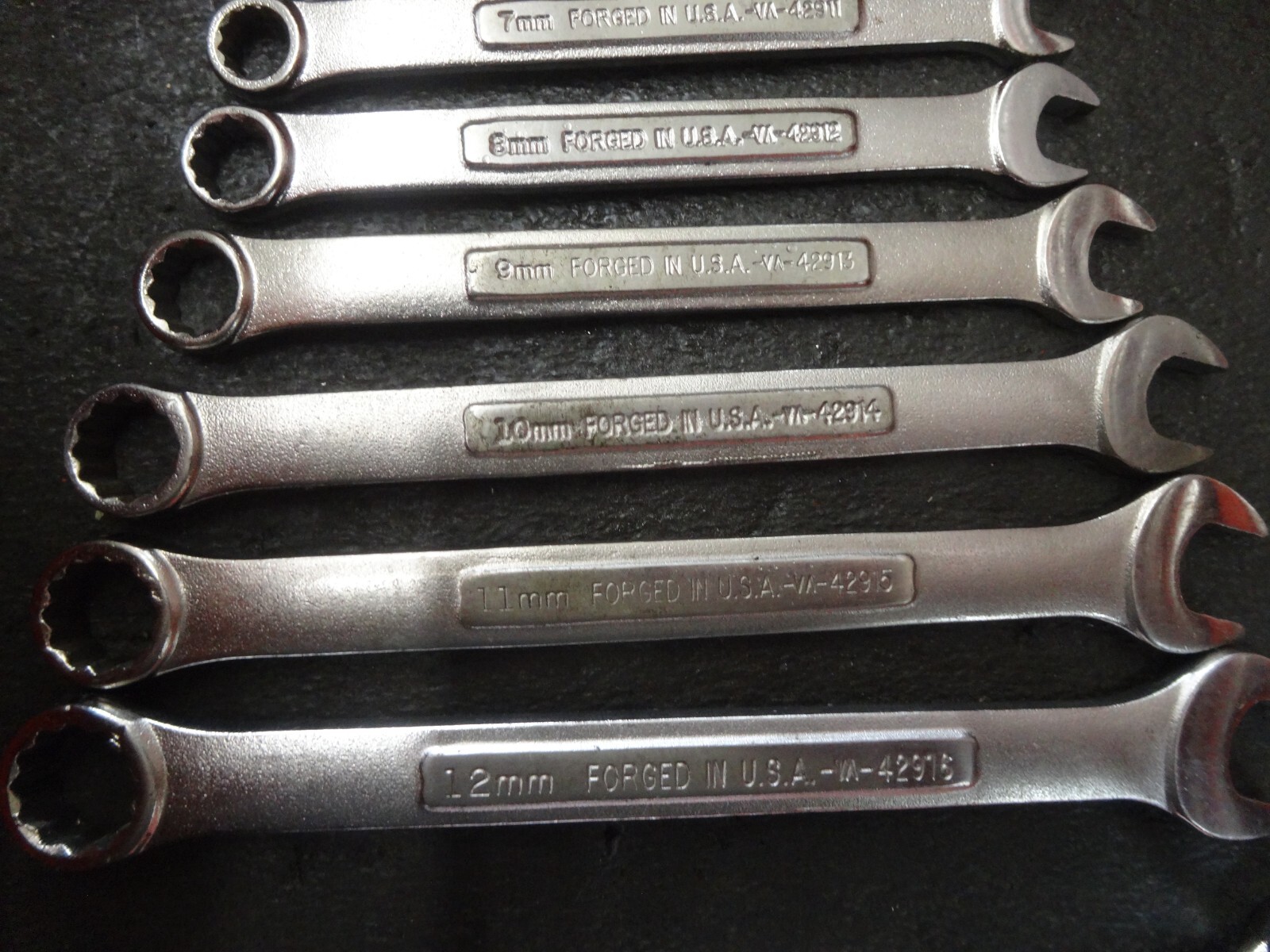 USA Made Craftsman 13 piece METRIC combination wrench set 6mm-19mm -VA-