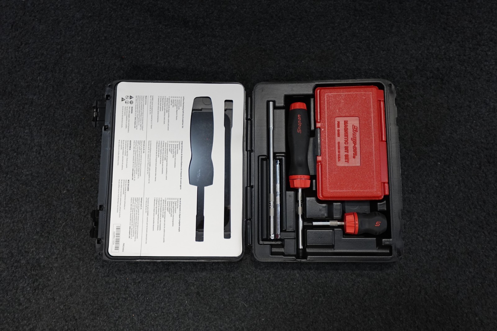 Snap On SGDMRC108A Red Ratcheting Screwdriver Set