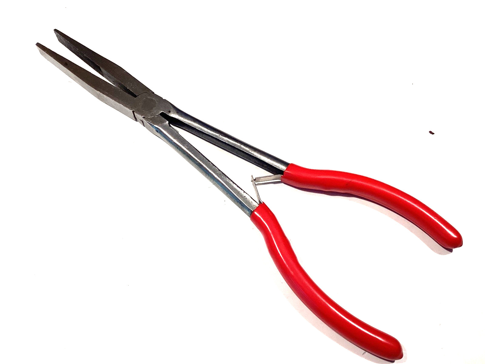 Mac Tools P11LRDBA 11” RED Long Reach Duck Bill Pliers Spring Loaded Handle NICE