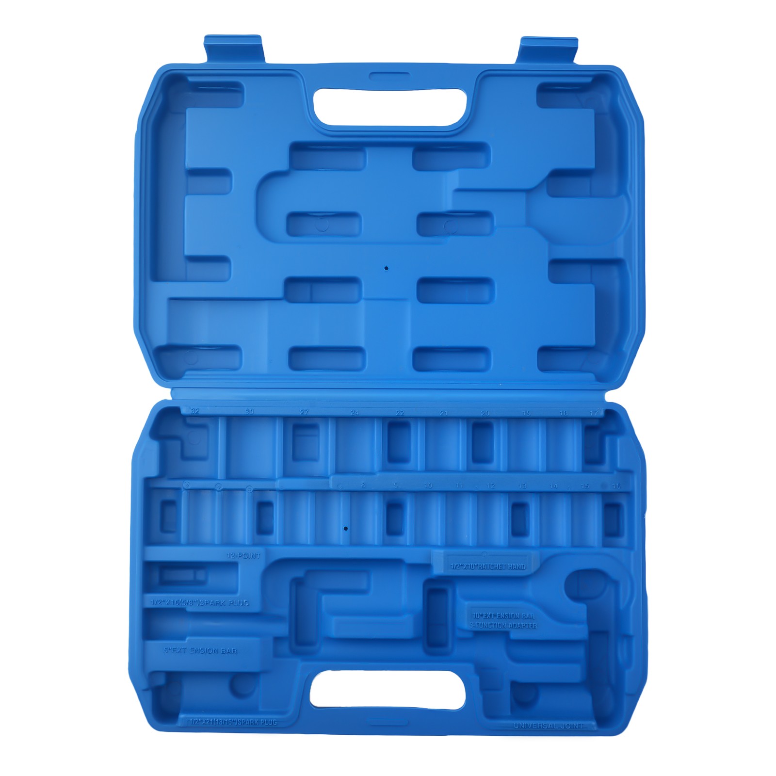 32 Piece 1/2″ Socket Set 8-32mm 6-Point 12-Point Ratchet Extension Bar Tool
