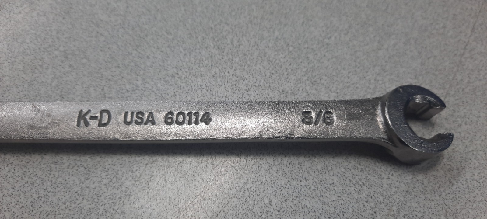KD Tools 60114 7/16-in x 3/8-in Line Flare Nut Wrench Made in USA NOS