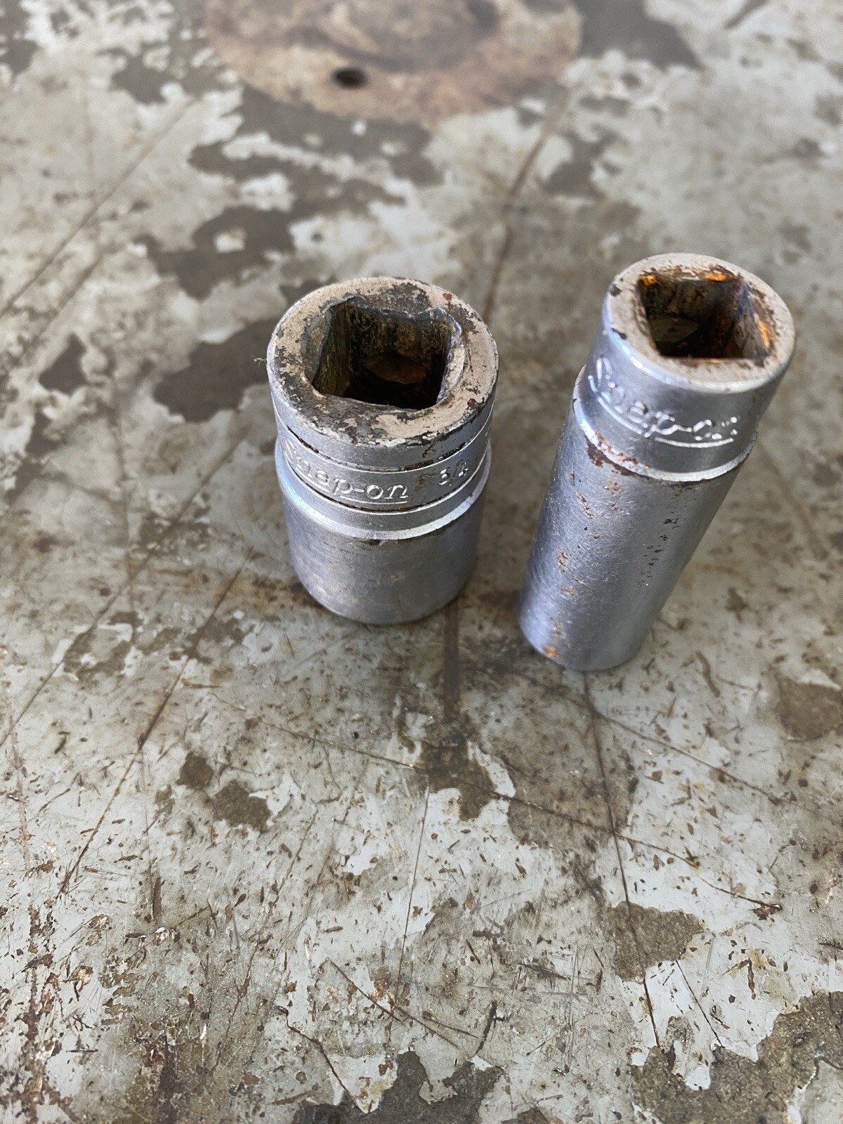 2 Snap On Underlined Logo Sockets 3/4” TW-241 And FVS-161 1/2”