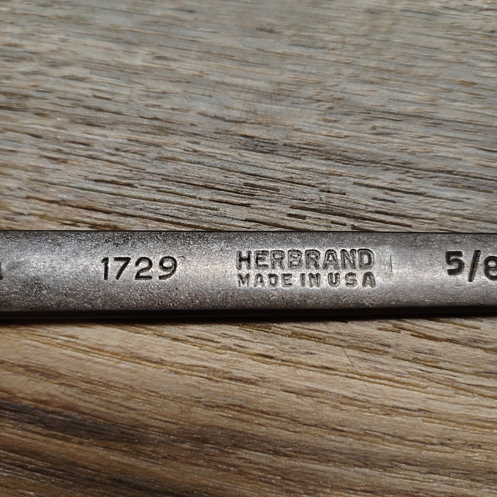 Herbrand 1729 Open End Wrench 5/8″ and 3/4″ Vintage USA