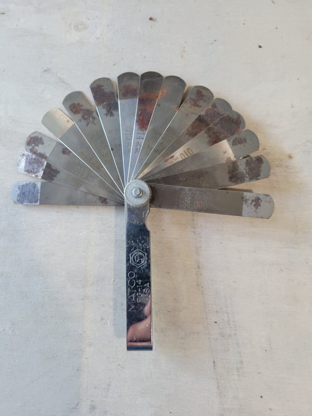 MATCO Tools General Purpose Go-No-Go Feeler Gauges FG14