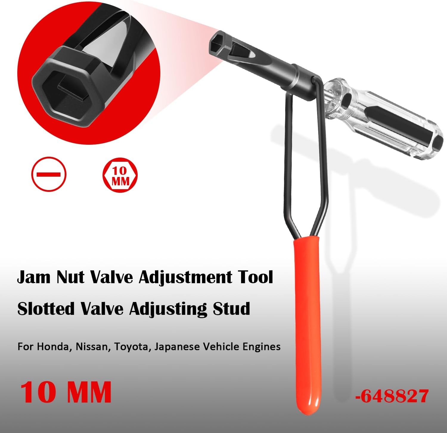 10mm Jam Nut Valve Clearance Adjustment Tool 648827 for Honda, Nissan Engines