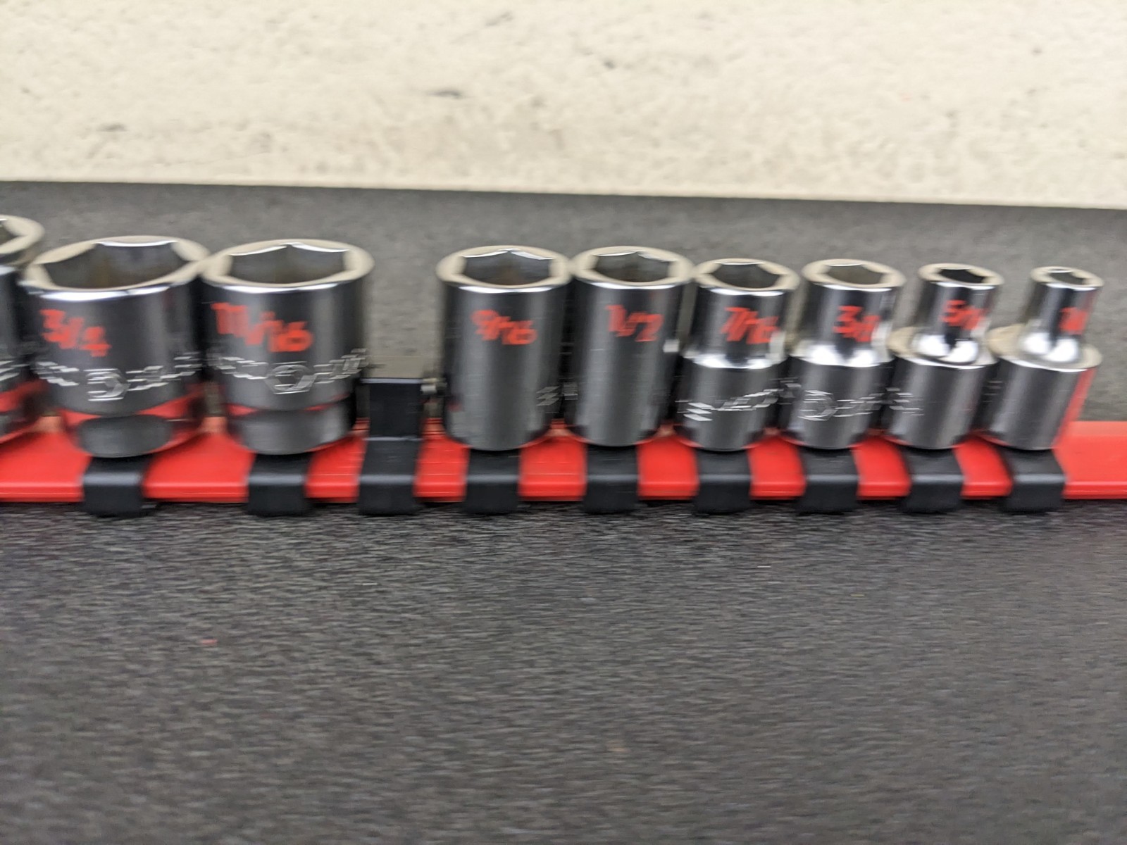 #bp136 Matco Tools NEW SB136TA SAE 1/4-1” Shallow Socket Set 6 Point