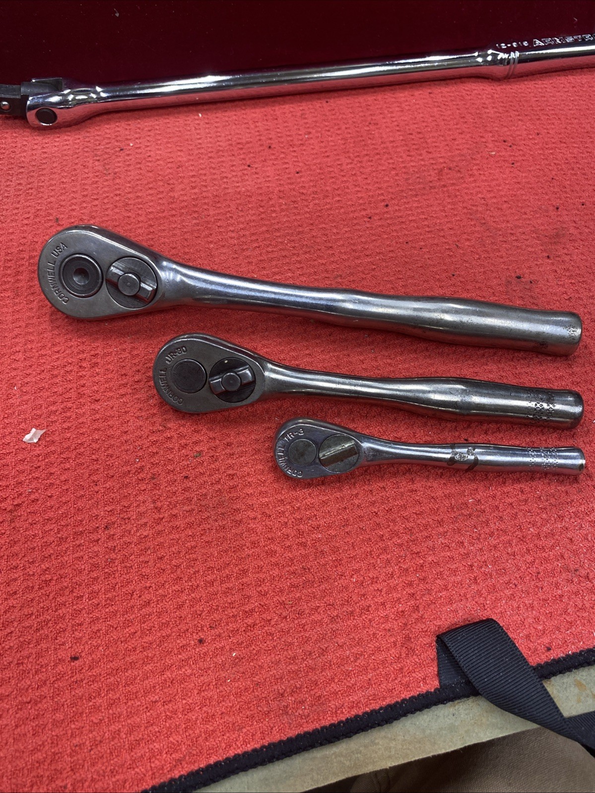 Lot Of 3 Cornwell Ratchet 1/2, 3/8, 1/4