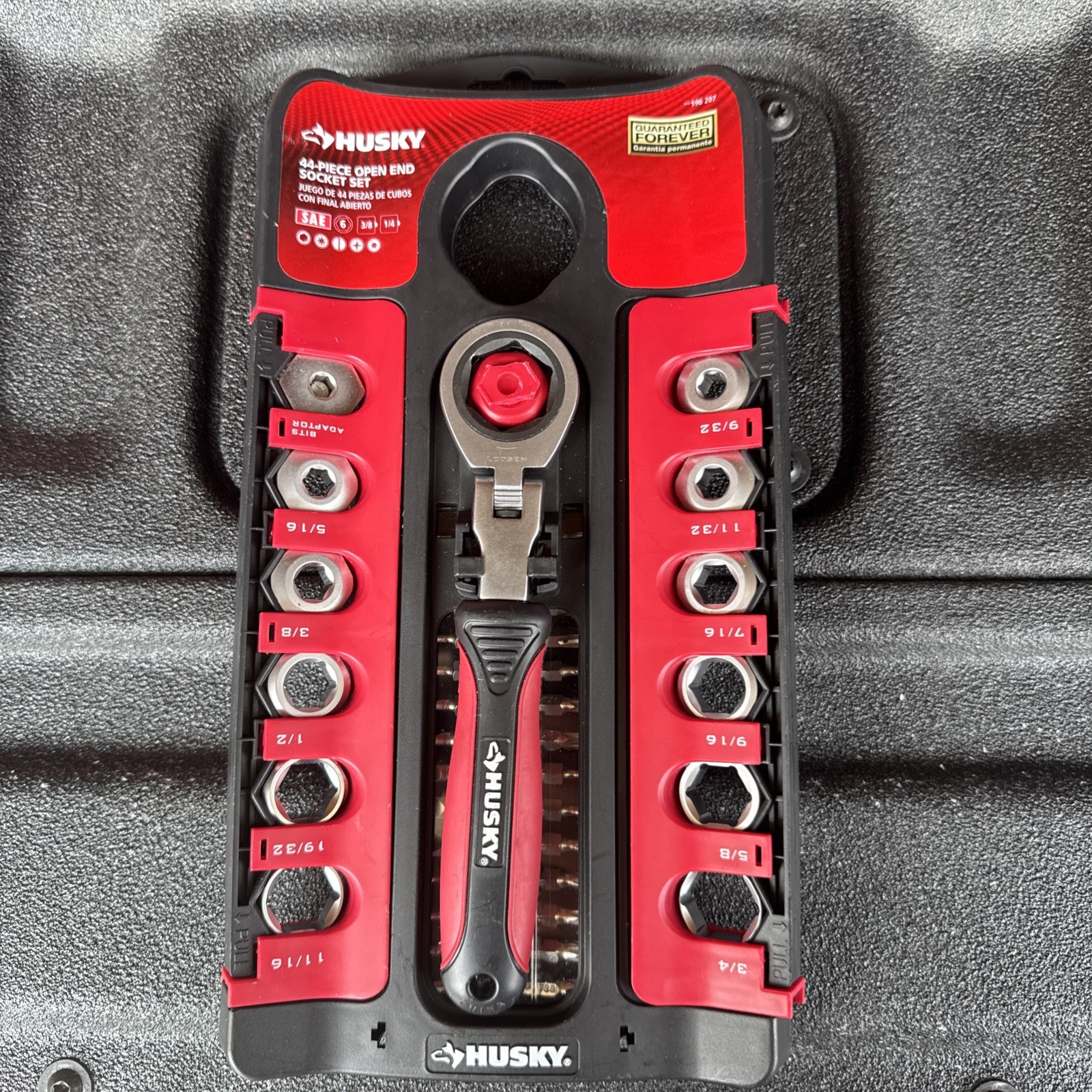 NEW Husky 44 Piece Open End Socket Set SAE Inch Sizes