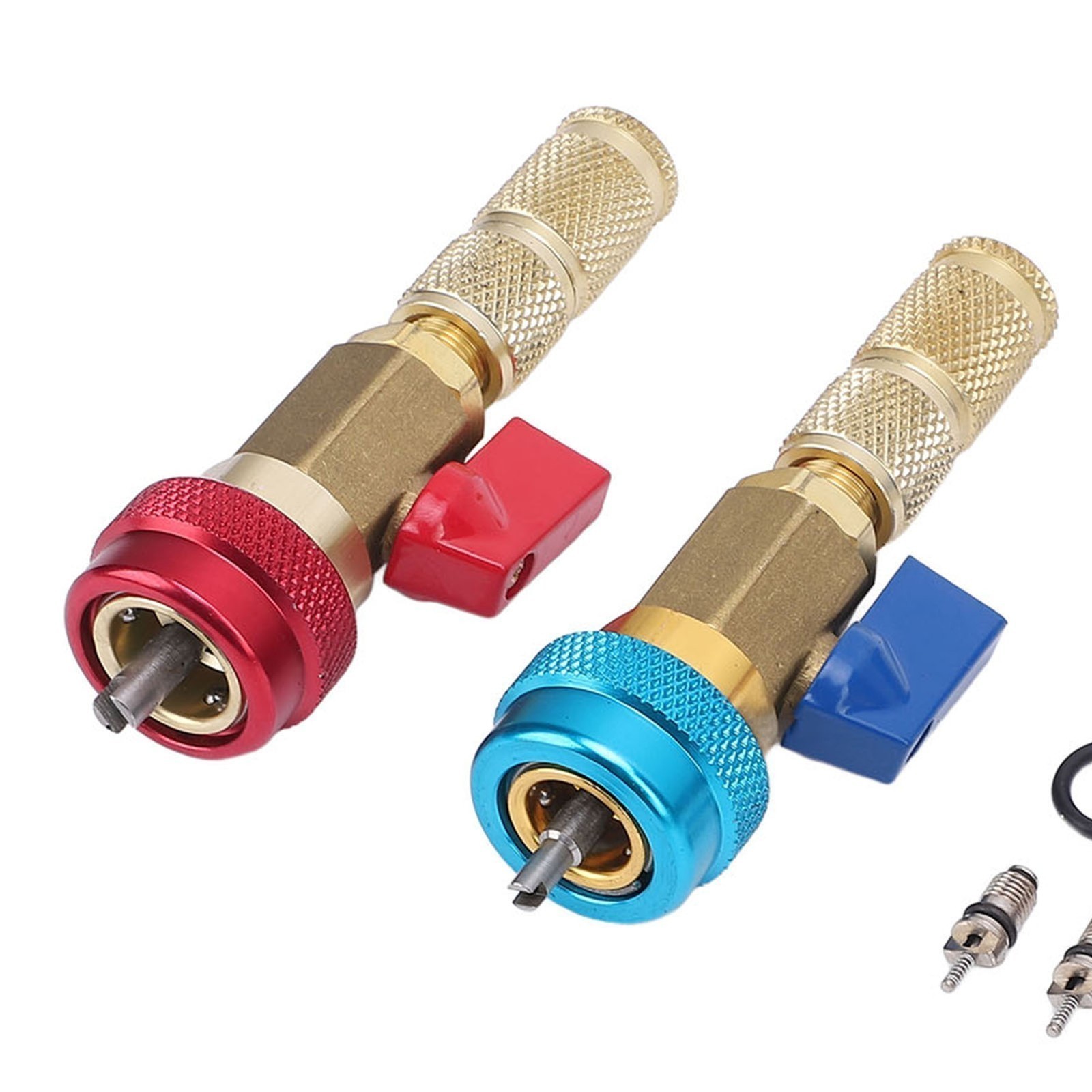 R134A Valve Core Quick Remover Installer Kit Stainless Steel Brass High Low