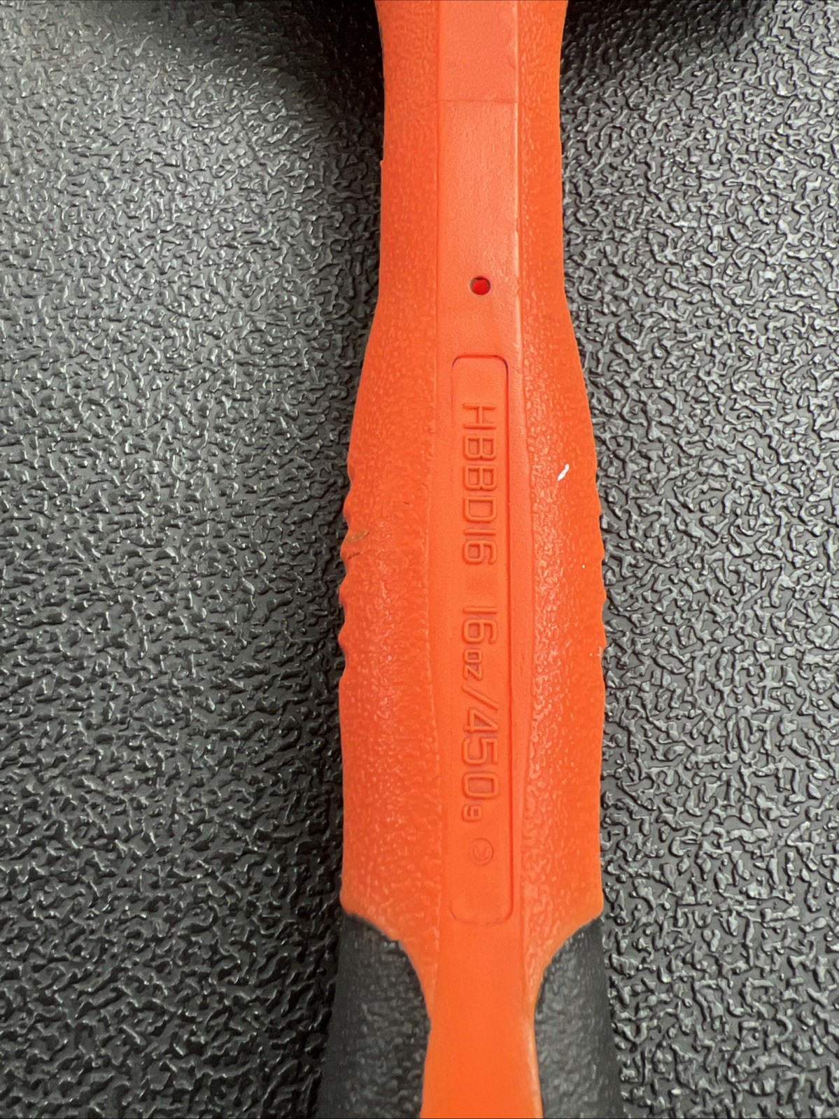 Snap on Tools ORANGE 16oz Soft Grip Dead Blow Ball Peen Hammer HBBD16O 🔥