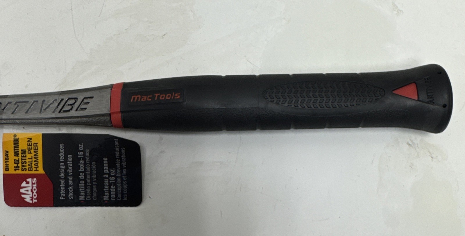 Mac Tools Heavy Hitter AntiVibe System Ball Peen Hammer Model BH16AV Brand New