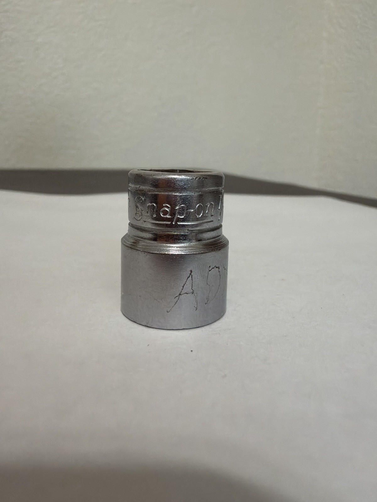Snap-On Tools 3/8″ Drive 7/16″ 8PT Point SAE Chrome Double Square Socket F314