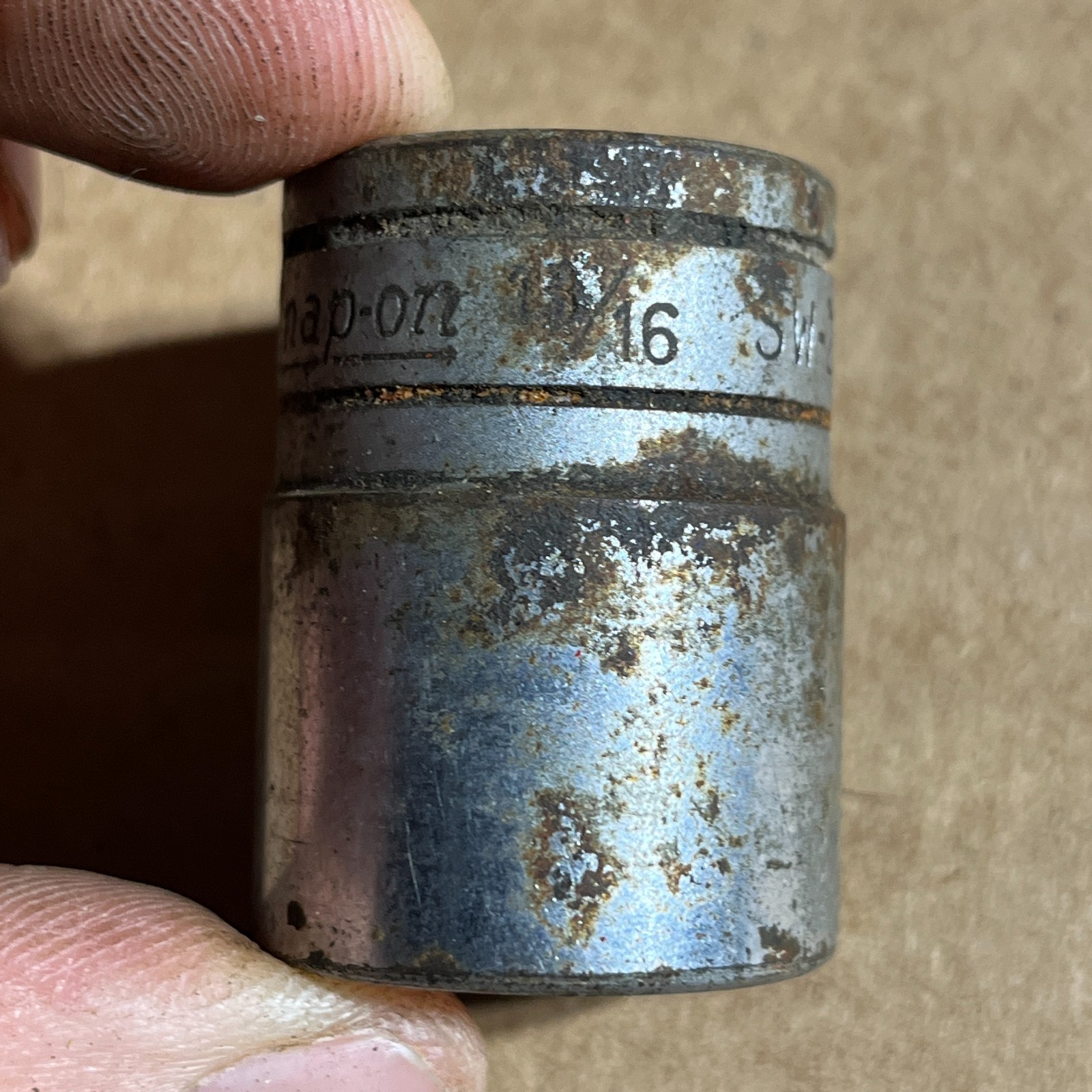 Snap-on Vintage 1/2″ Drive SAE 13/16″ Shallow 12-Point Socket SW-261