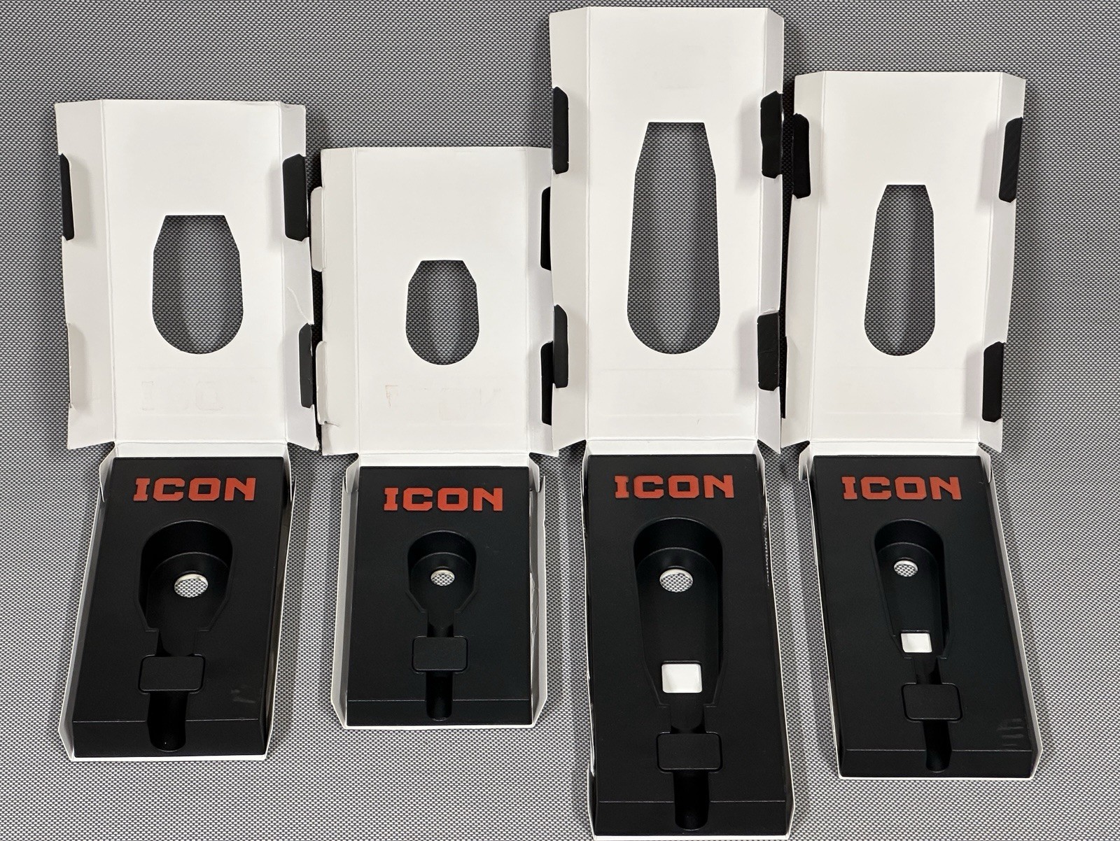 ICON G2 Ratchet Package / Storage Tray 1/4” + 3/8” Extra Long + Flex – LOT OF 4