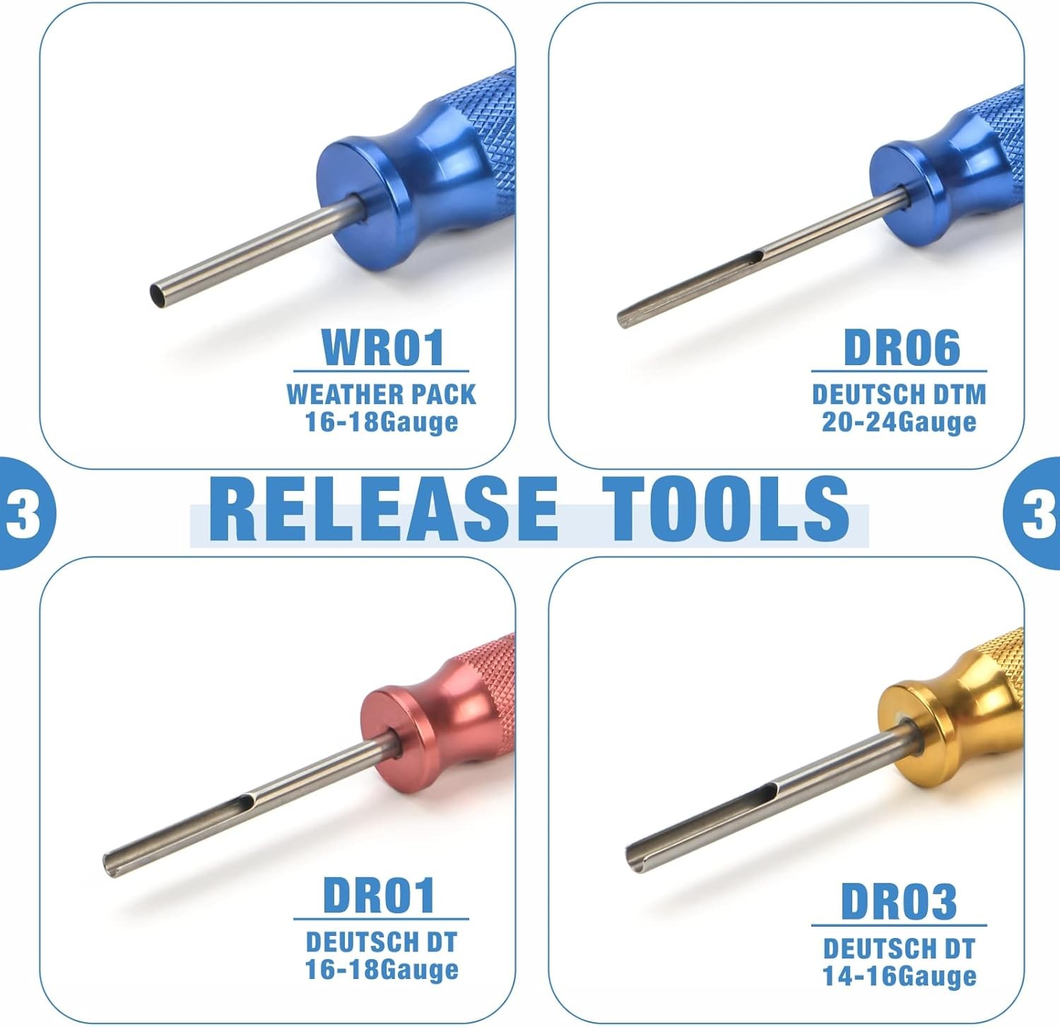 IWISS iCrimp KIT-DC02 Wire Crimping Tool Kit for Deutsch 8PCS, Chrome