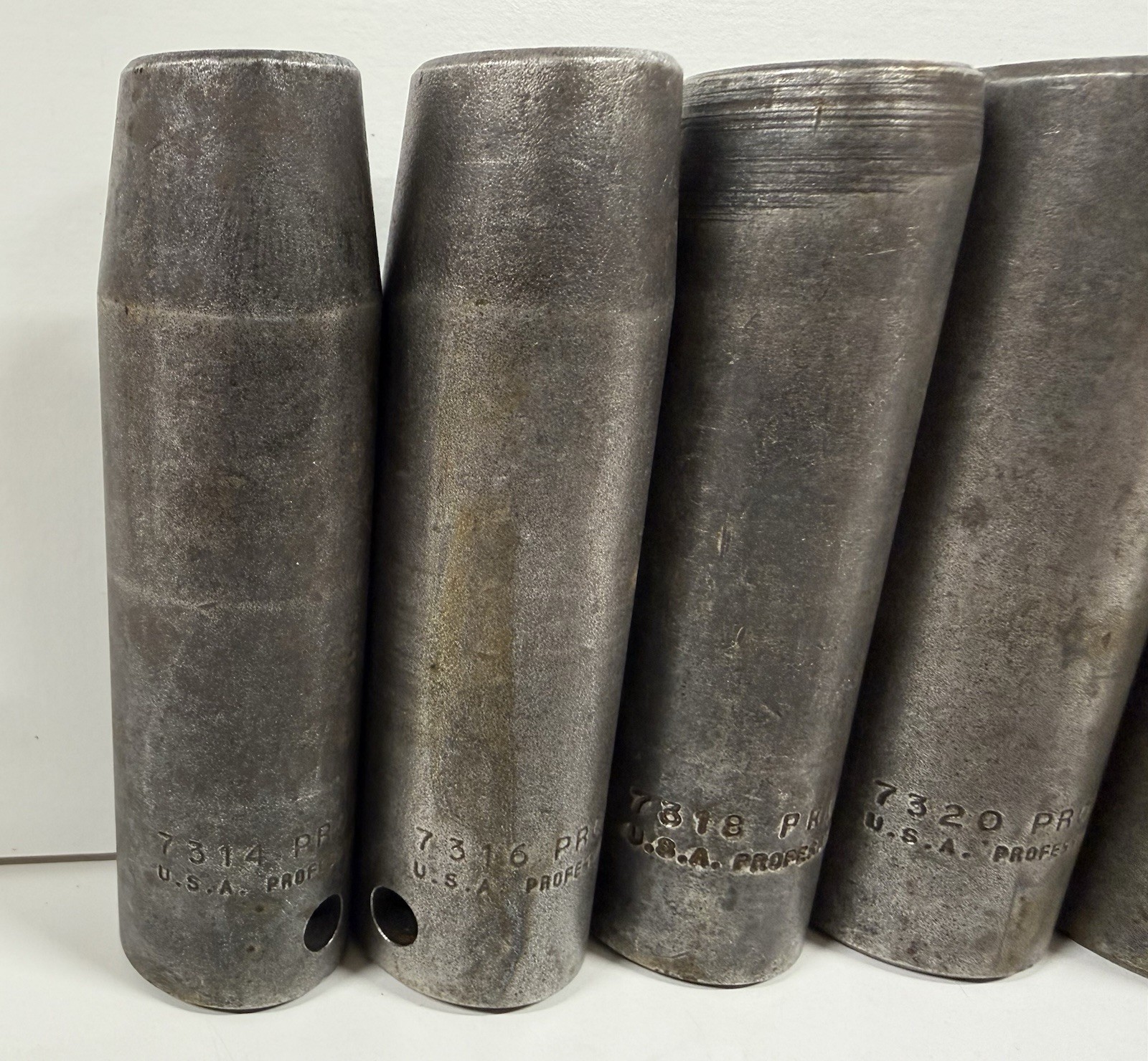 6 Proto Professional Deep Impact Socket 1/2 Drive 12 Pt Point 7/16” to 15/16”
