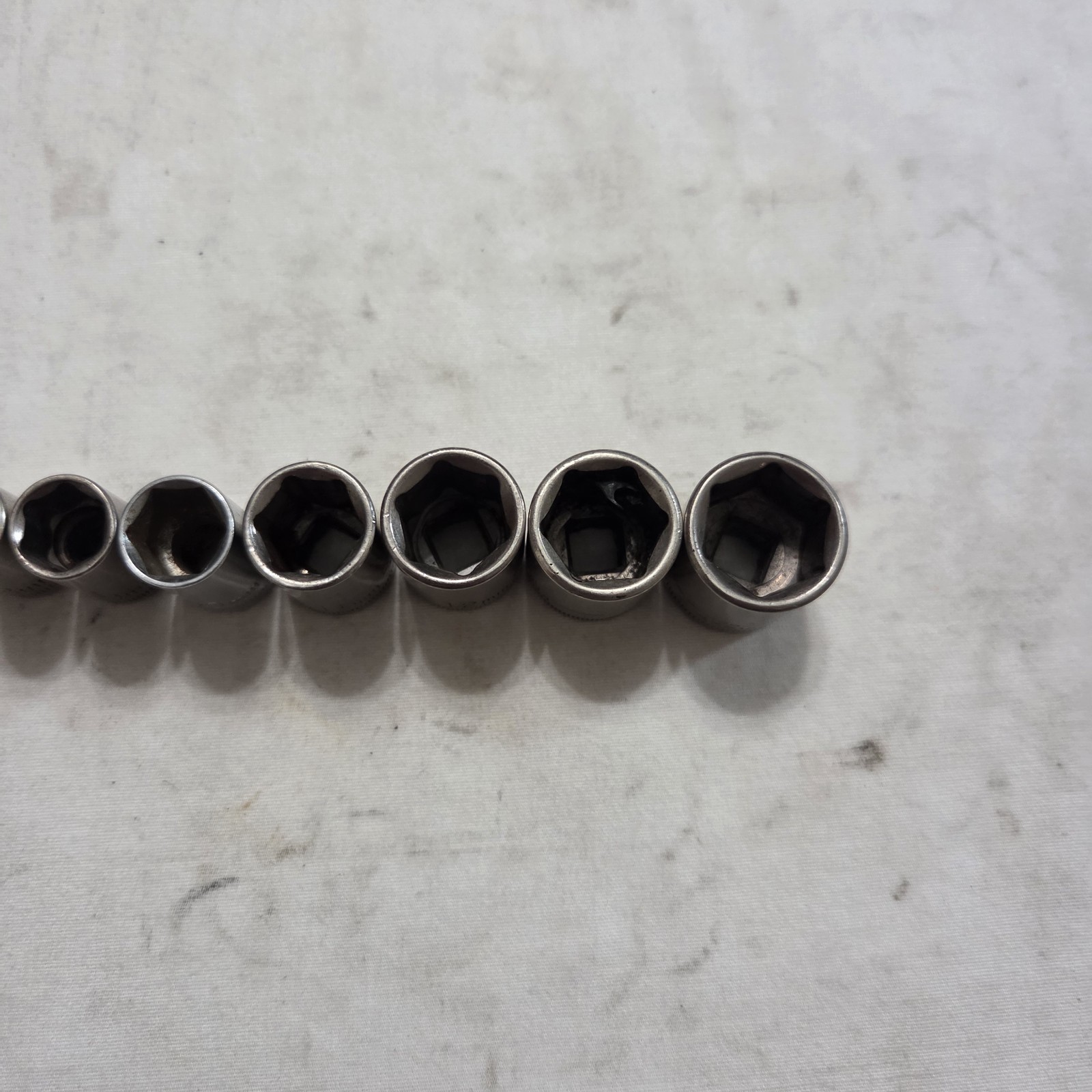 Craftsman 11pc Metric 4mm-14mm 6Pt Shallow Socket Set 1/4″ Drive G2,V Series USA