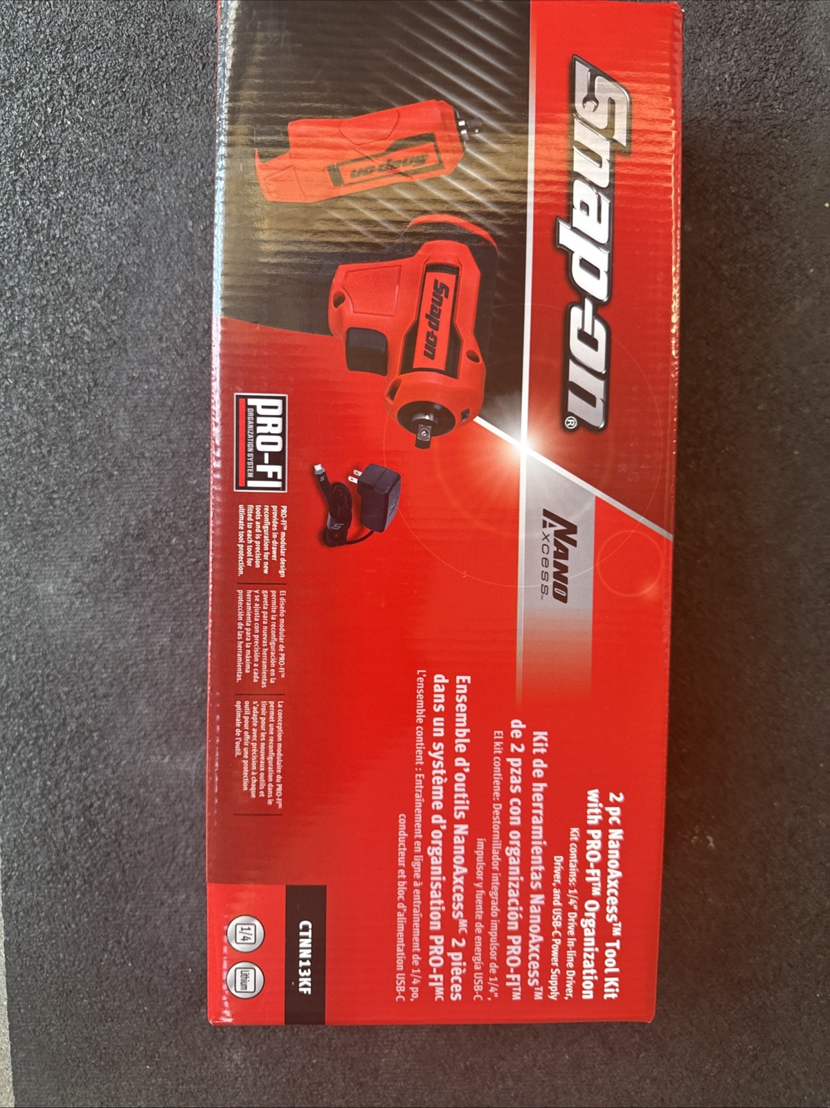 For Snap On Tools CTNN13KF Nano/Axcess Tool Kit Red Foam New 1/4drive 2pc