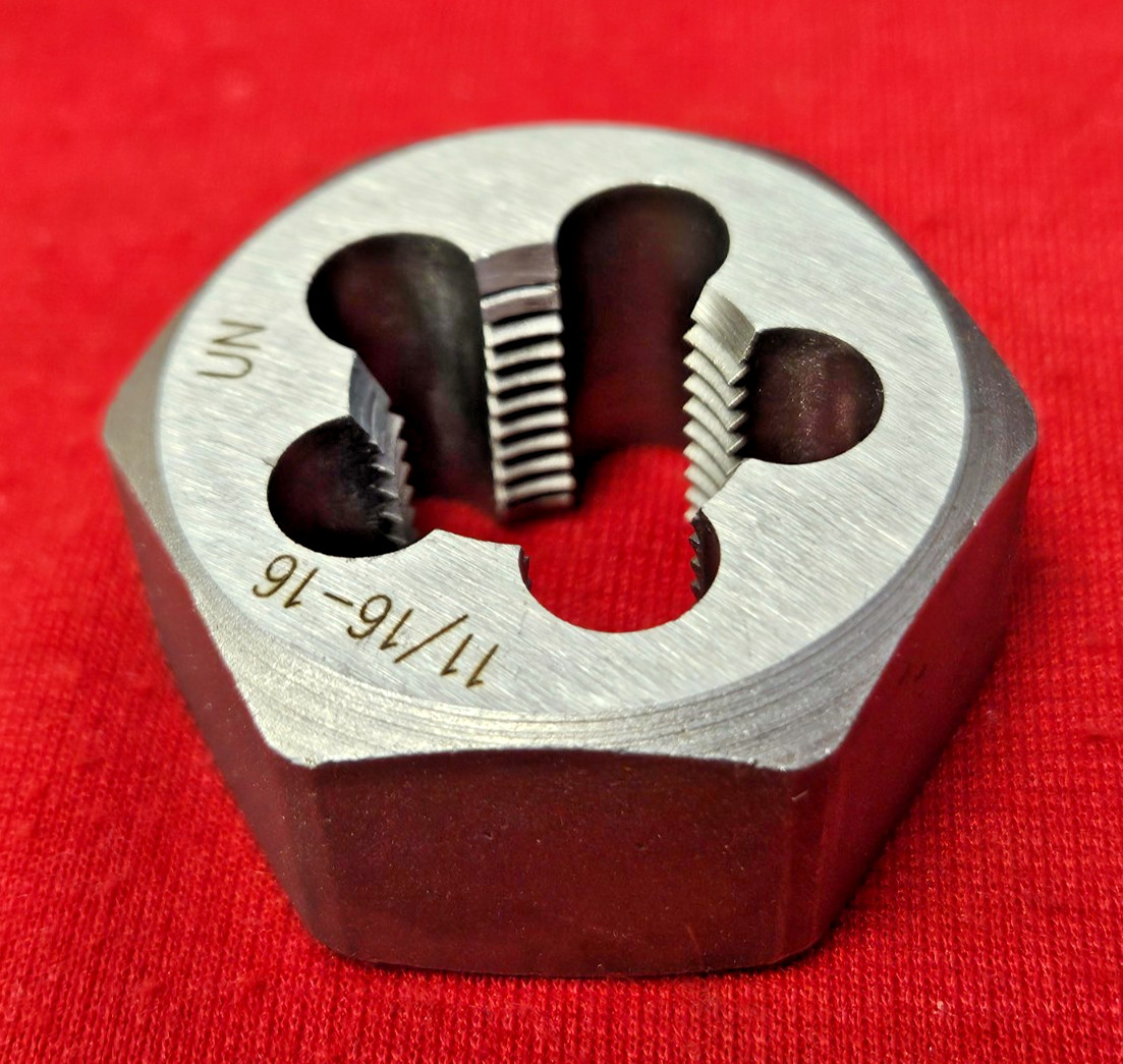 11/16-16 NF x 1-7/16″ Hex CS Hex Die Rethreading A-1 416-04416