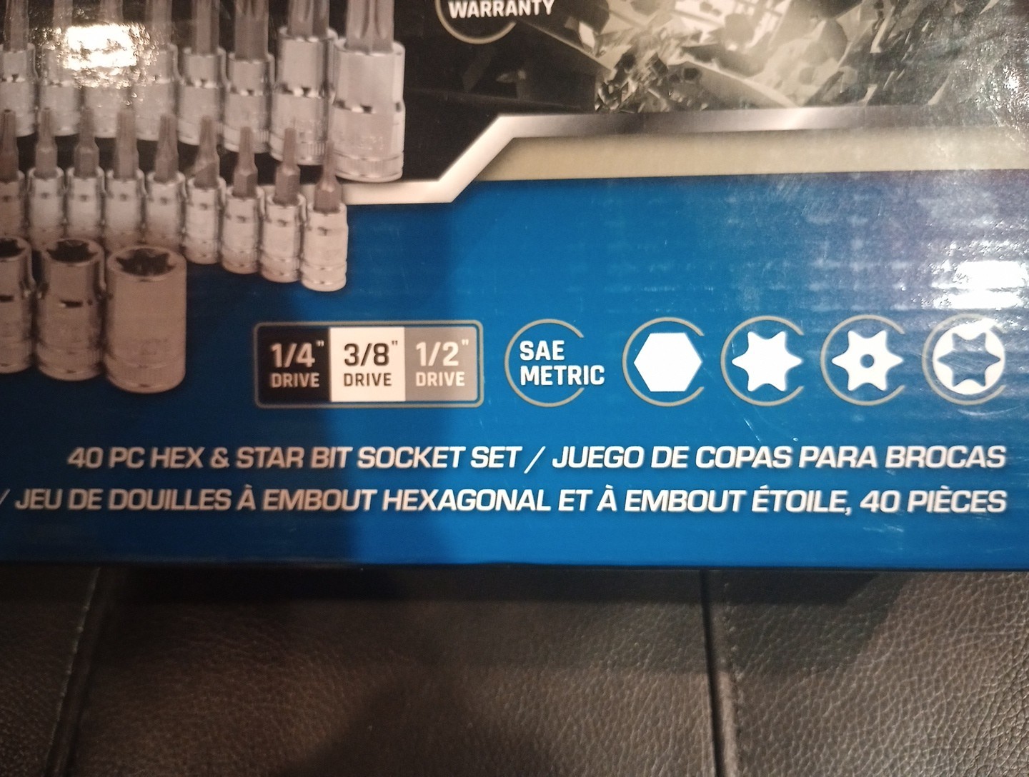 DieHard DHP55286 40pc Hex & Star Bit Socket Set SAE,METRIC