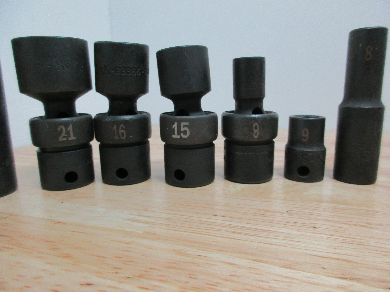 SK Hand Tools 3/8″ Drive 6 Point Swivel Impact Socket & Regular Impact Sockets