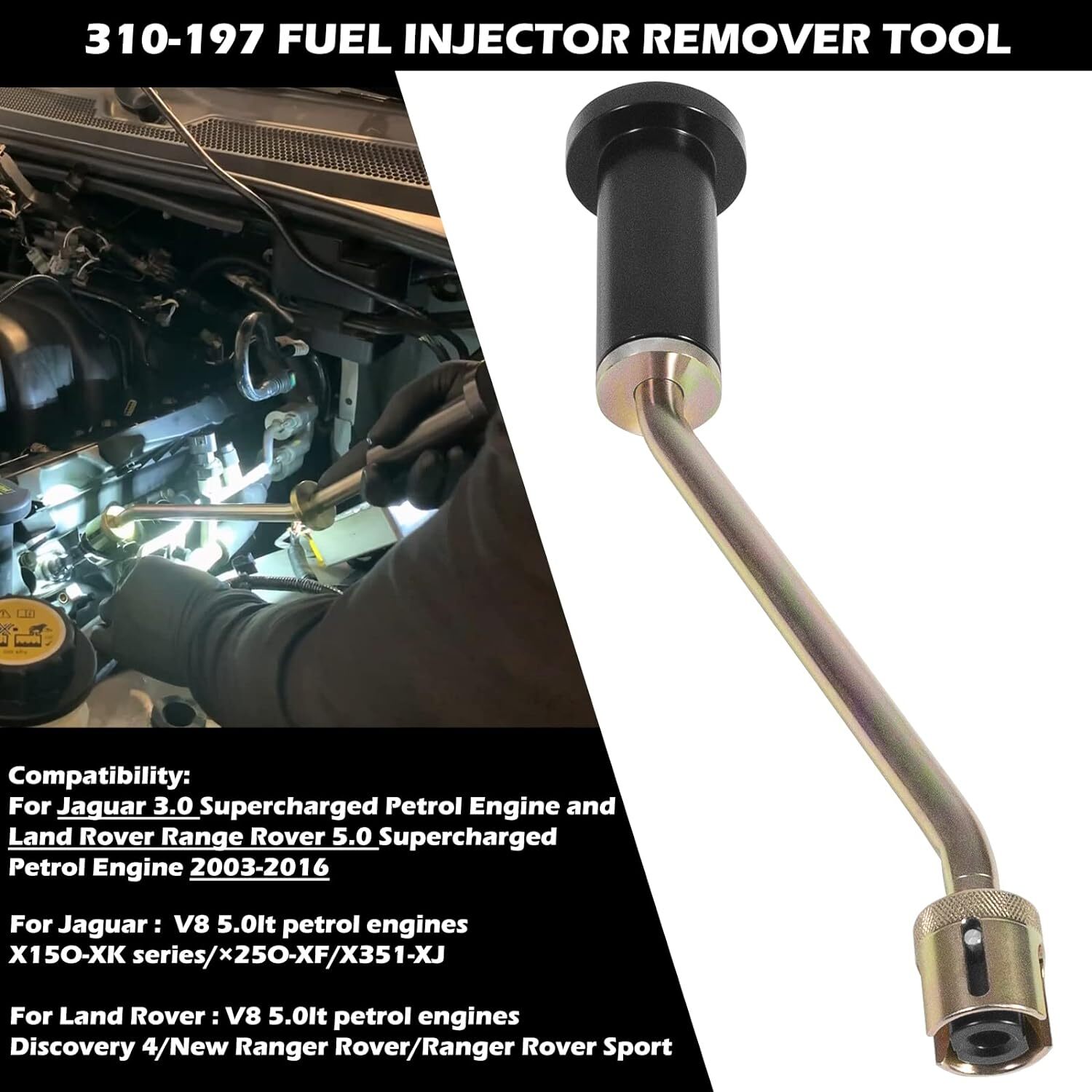 Fuel Injector Removal Puller Tool 310197 For Jaguar Land Rover Range Rover XK XJ